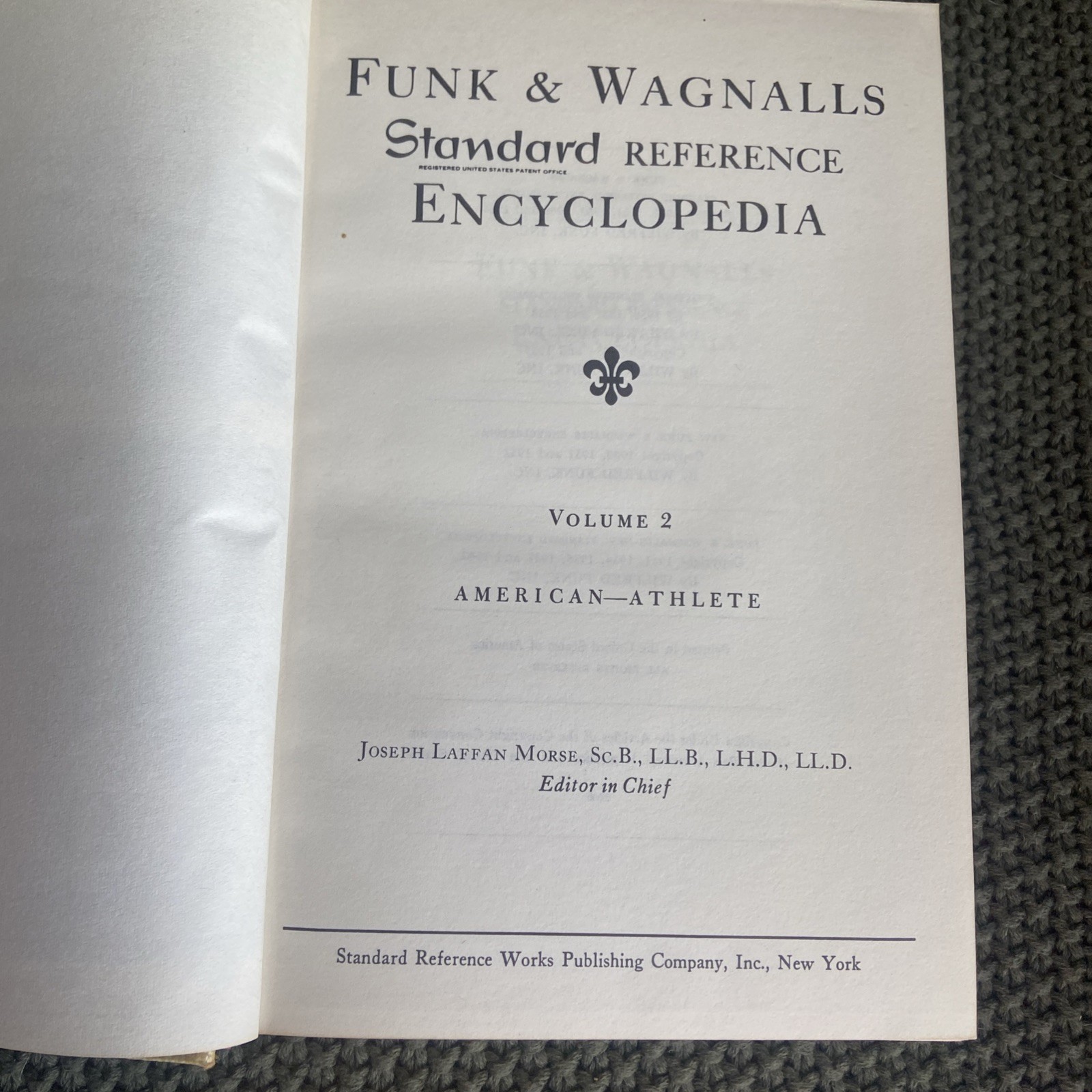 Funk And Wagnalls Standard Reference Encyclopedia Volume 2 (Hardcover, 1964)
