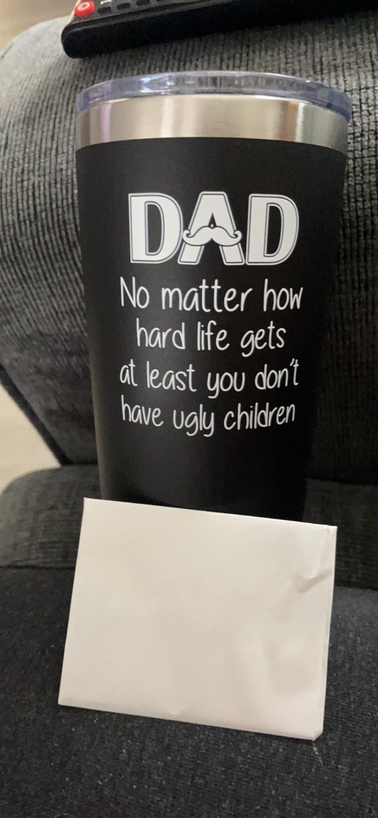 Leak-Proof 20 Oz Stainless Steel Tumbler – Perfect for Dads Who Love Drinks