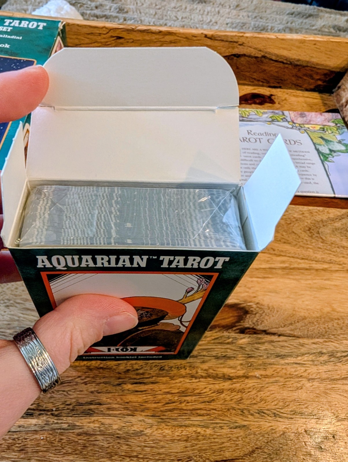 Aquarian Tarot Deck/Book Set by David Palladini + Psychic Tarot RARE OOP VTG