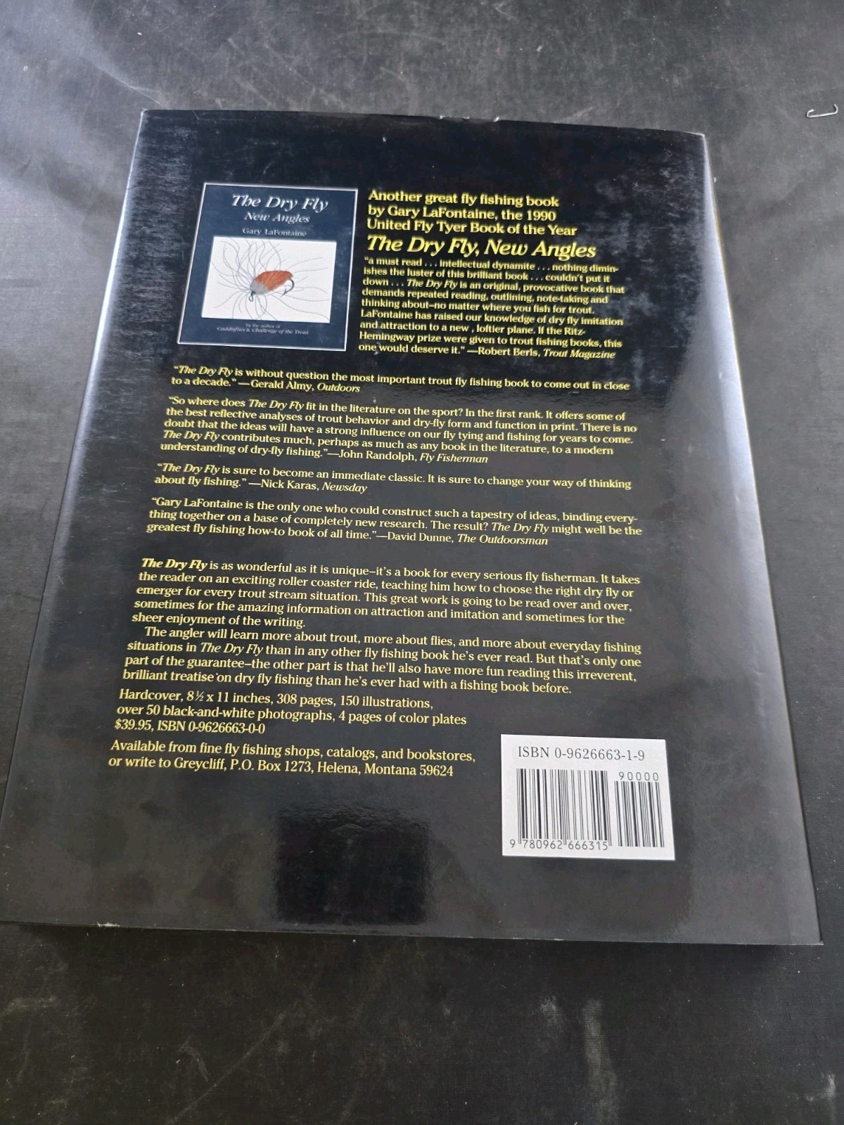 Trout Flies Proven Patterns by Gary LaFontaine Signed First 1st Edition HC/DJ