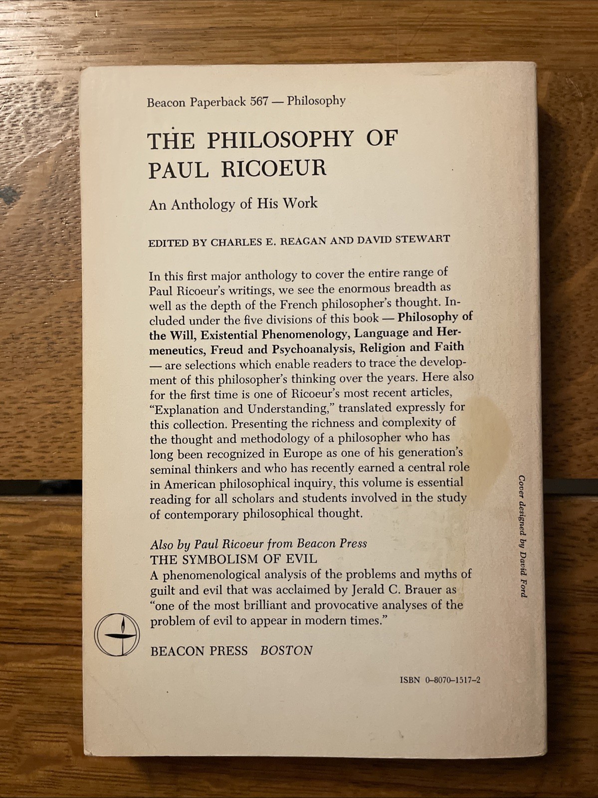 The Philosophy Of Paul Ricoeur Tr Pbk Beacon Press 1978
