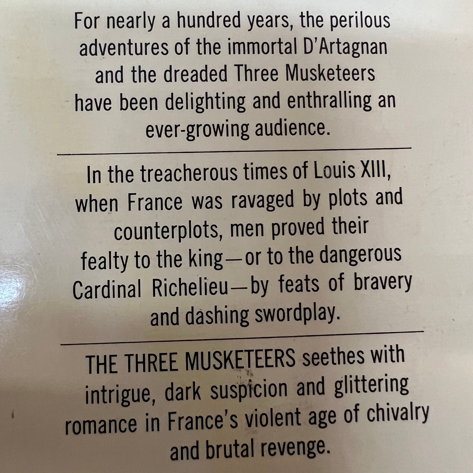 The Three Musketeers Classic Paperback Book by Alexandre Dumas Bantam Books 1969