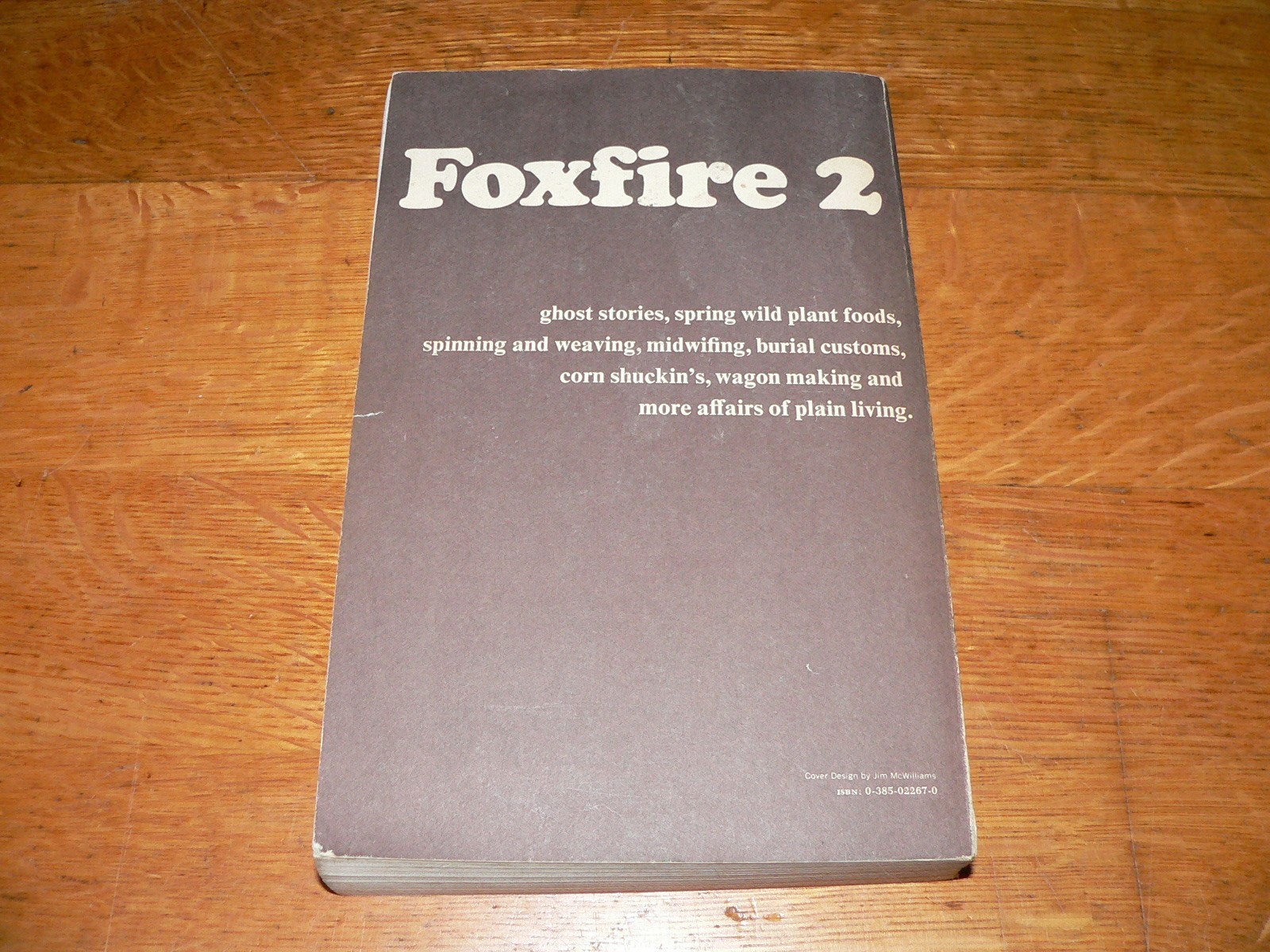 Vintage 1973 „Foxfire 2“ Plain Living Paperback Book edited by Eliot Wigginton