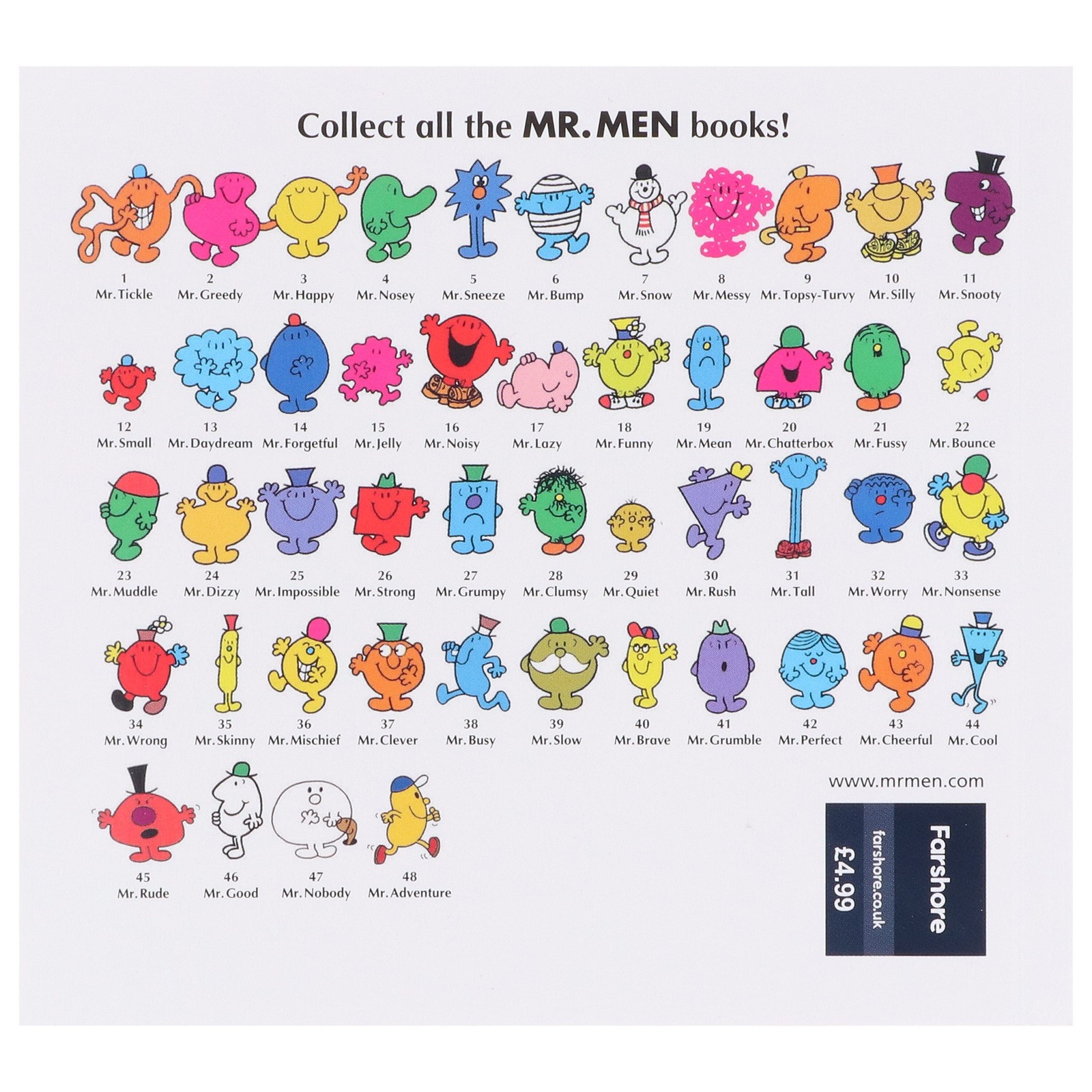 Mr Men My Complete Collection 48 Books Set By Roger Hargreaves – Ages 5-7 – PB