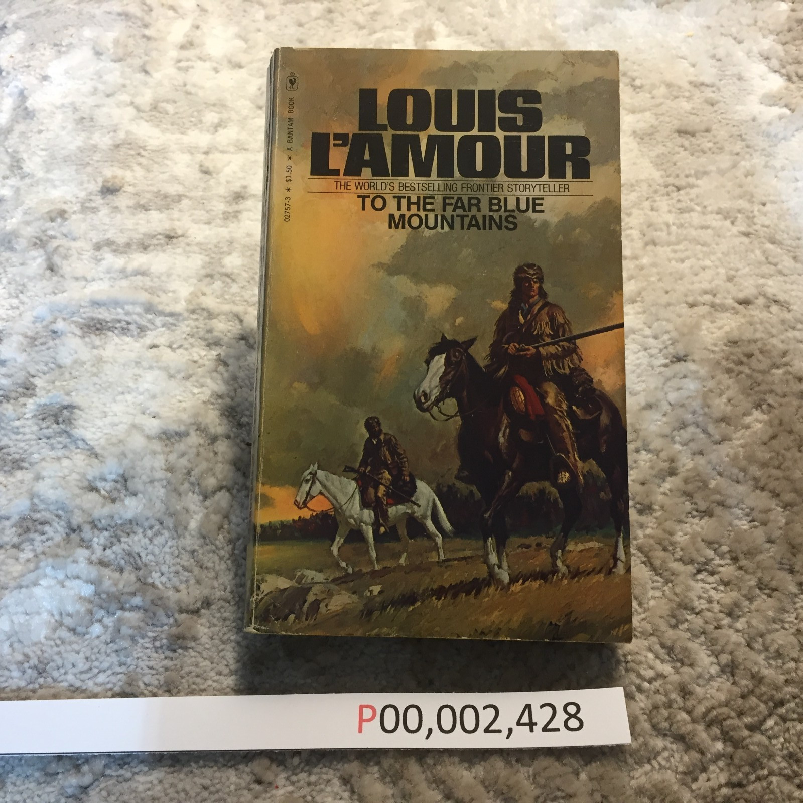 To The Far Blue Mountains Louis L’Amour 1977 Bantam Transatlantic Flight Western