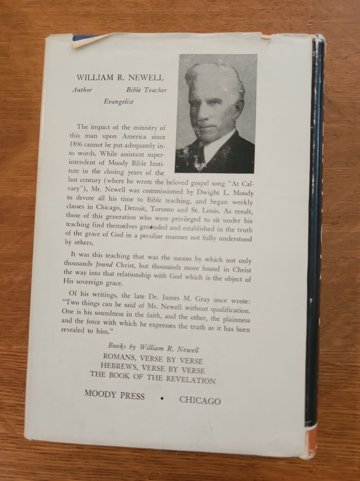 The Book of the Revelation by William R. Newell Hardback in Dust Jacket