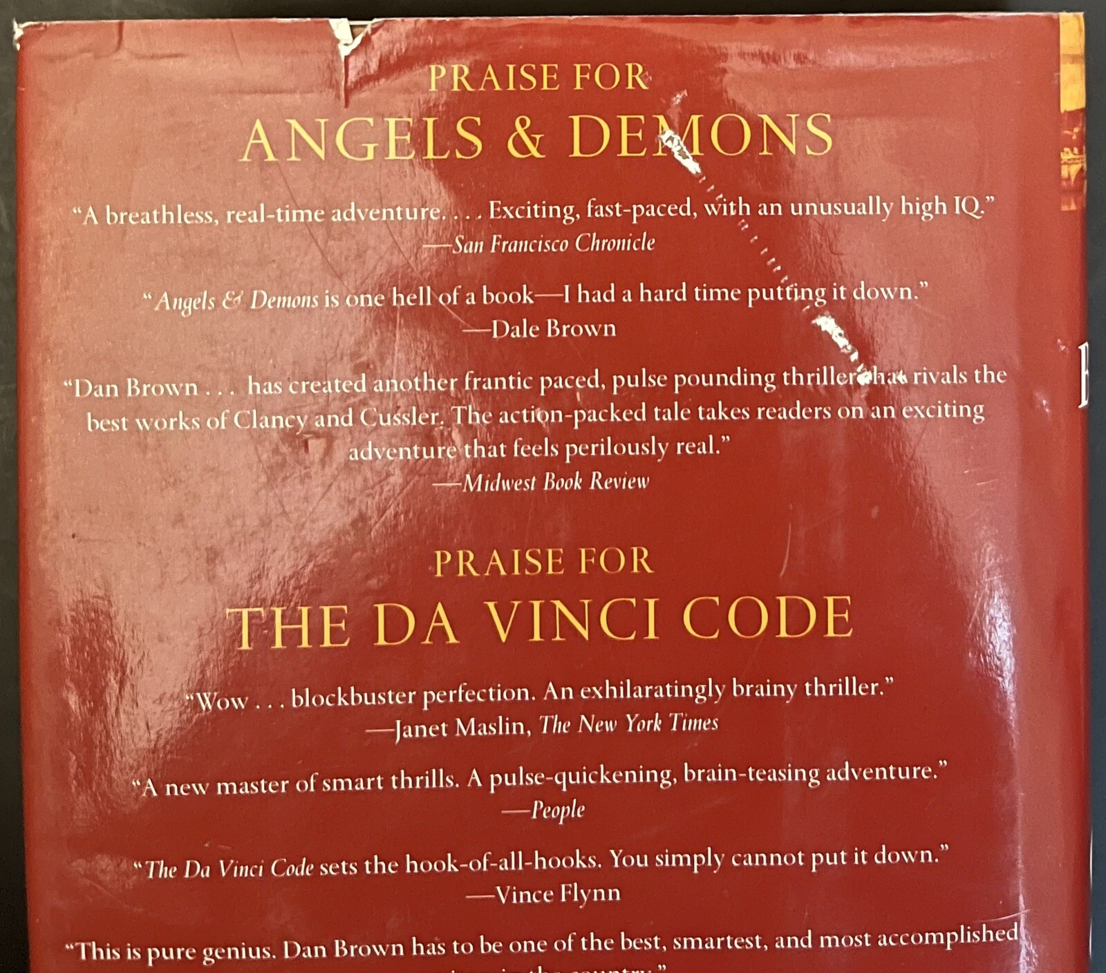 Angels & Demons by Dan Brown, Hardcover Atria Books 1st Edition With Dust Jacket