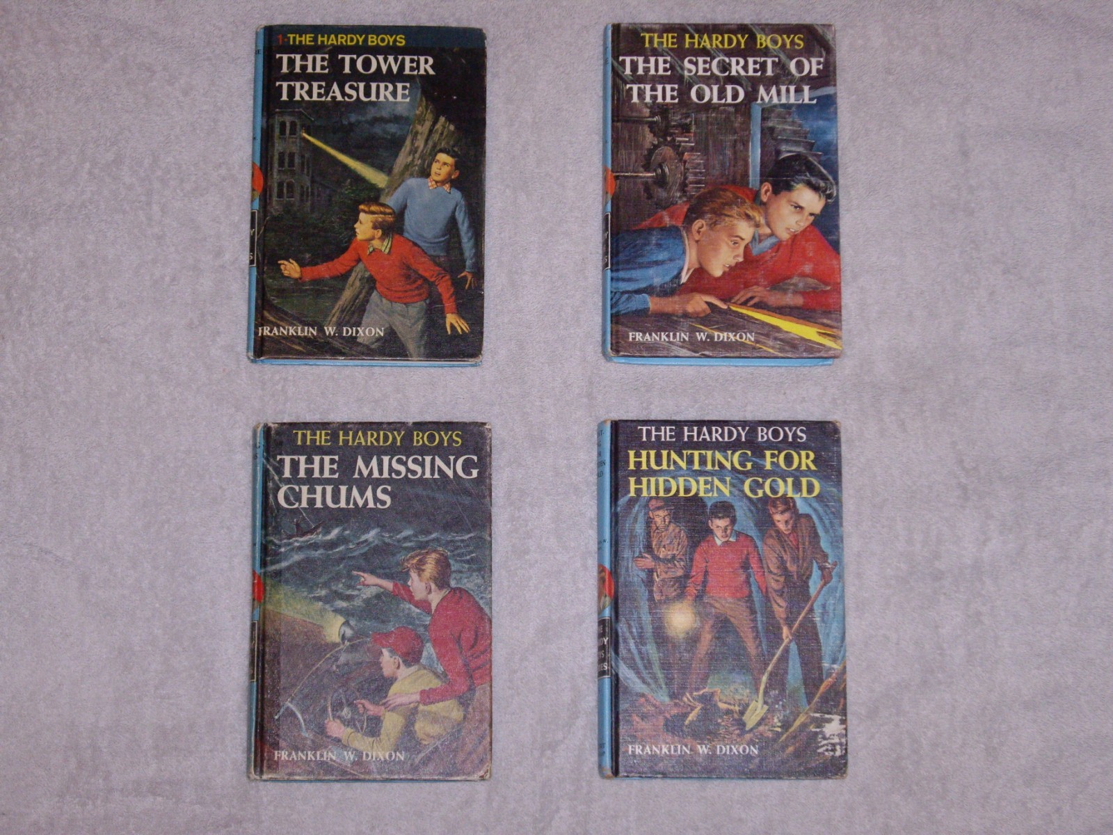 Vintage Hardcover Hardy Boys Books Blue Matte PC HC 1960’s – 1970’s Editions