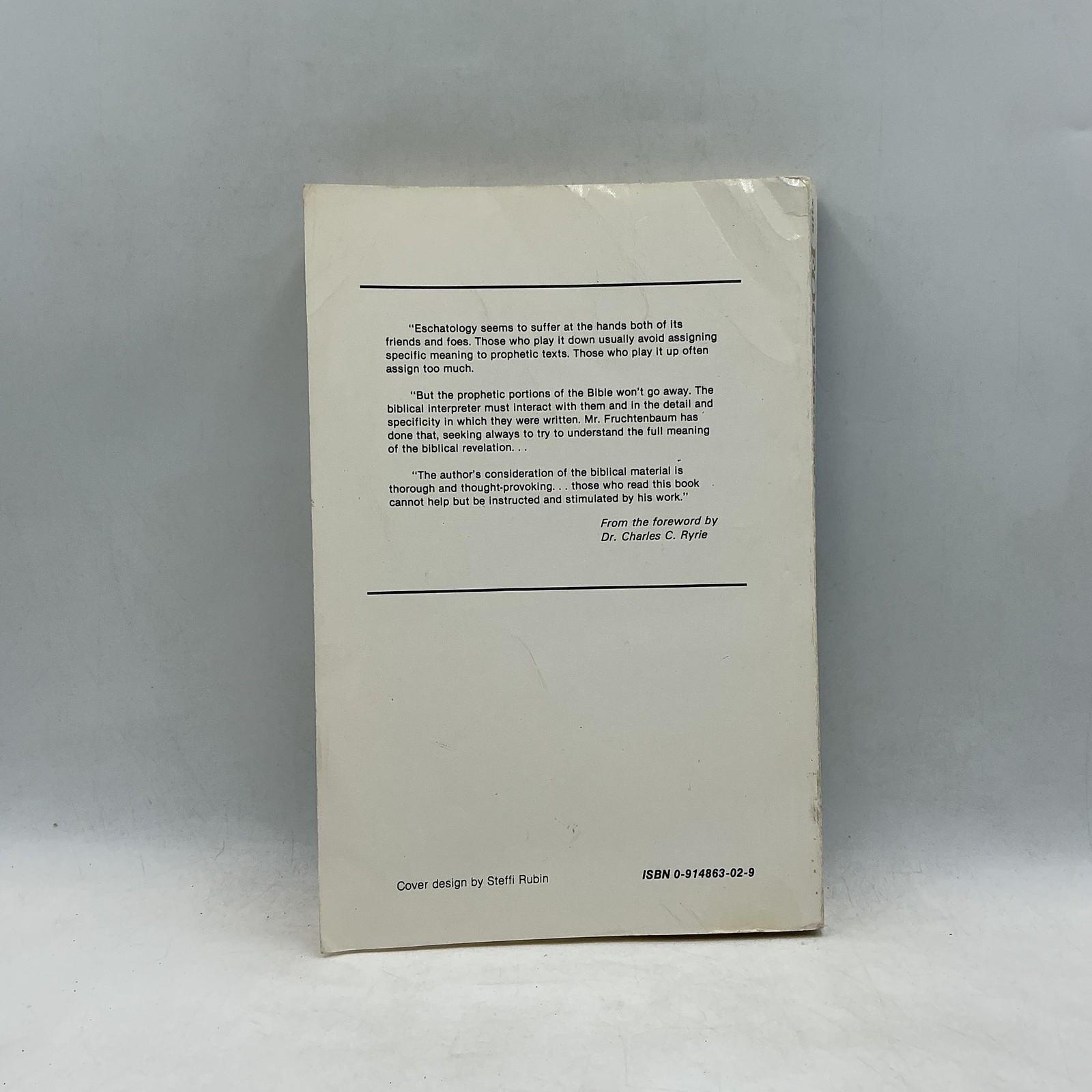 THE FOOTSTEPS OF THE MESSIAH ARNOLD G. FRUCHTENBAUM ARIEL 1993 PAPERBACK BLUE