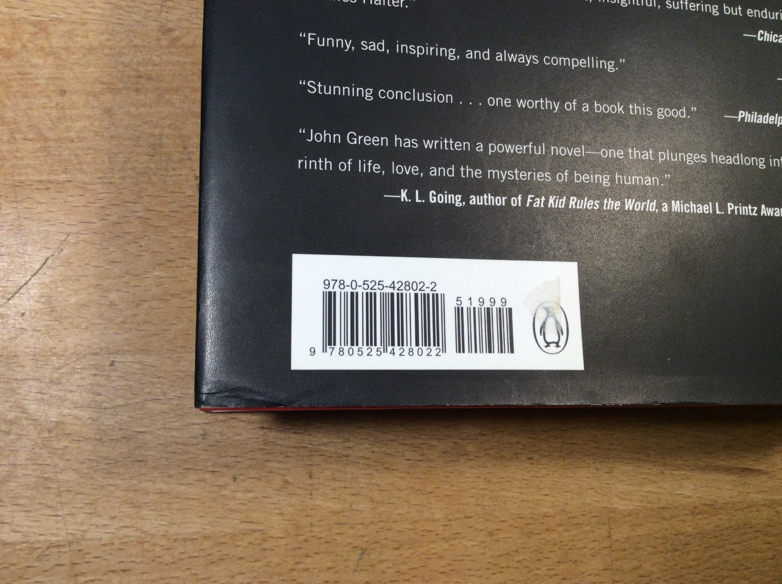 Looking For Alaska, SIGNED John Green, 10th Anniversary Hardcover 1st Printing