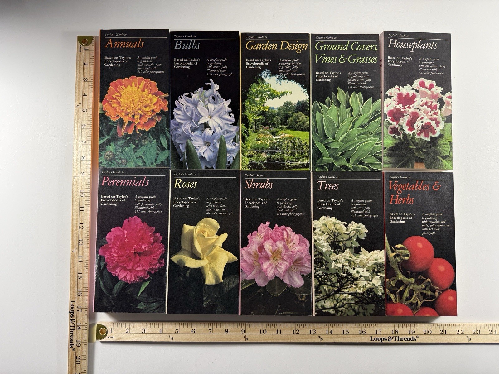 Taylor’s Guide to Gardening Set (10) Houghton Mifflin Annuals Trees Vegetables