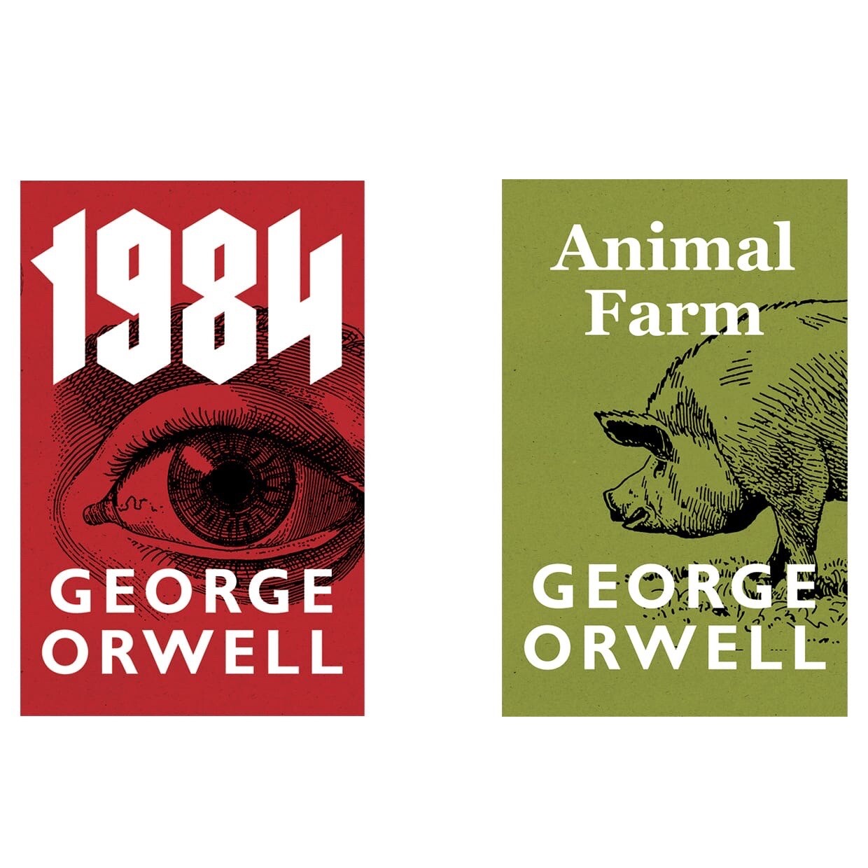 1984 & Animal Farm (Set of 2 Book) by George Orwell, Paperback -.