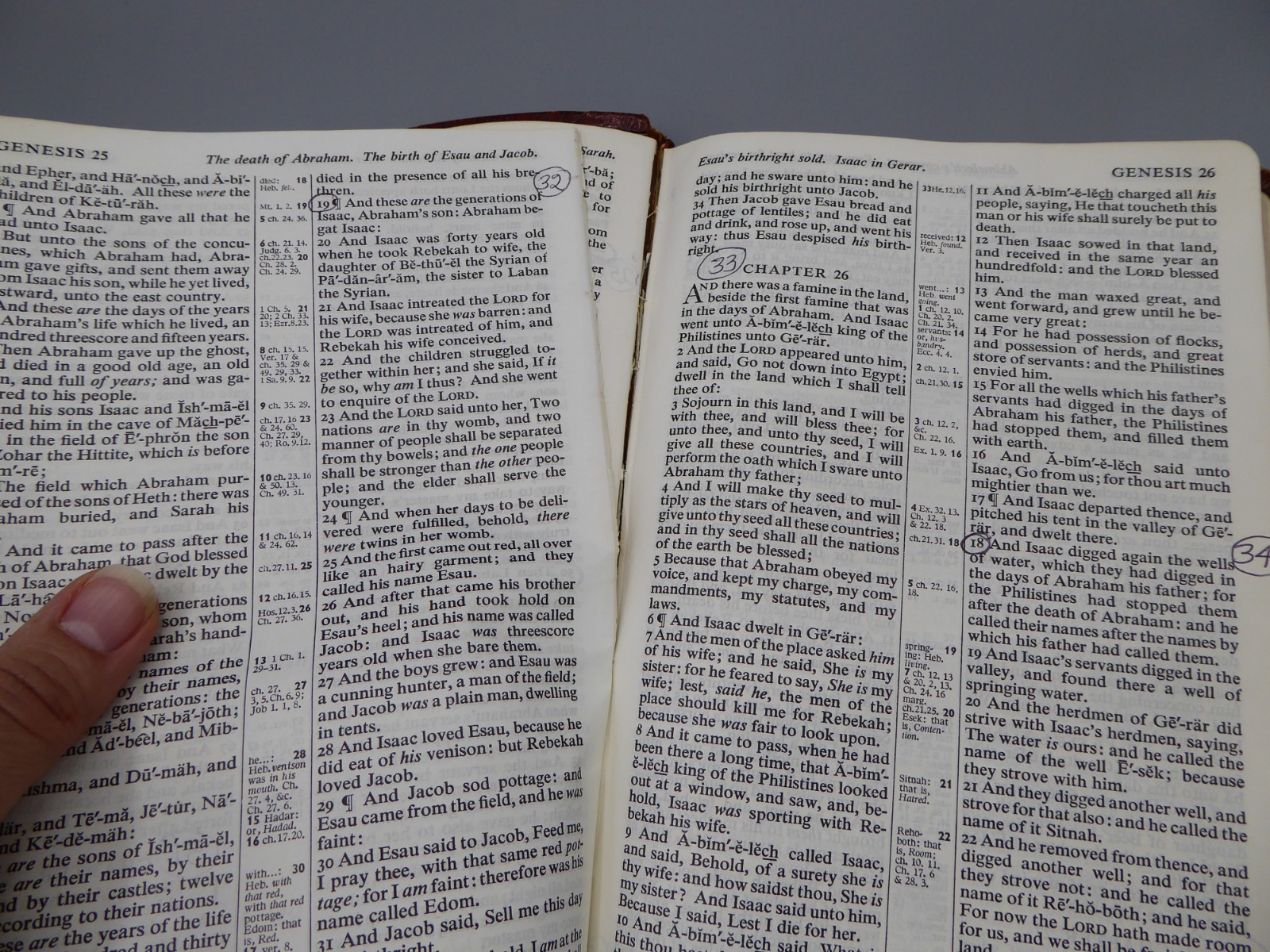Vintage KJV Holy Bible Cambridge Univ. Press Water Buffalo Calfskin