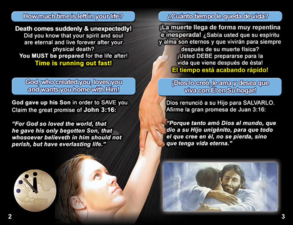 Bible Gospel Tracts: English/Spanish, Pack of 40 in 4 Covers, 20 Pages Each