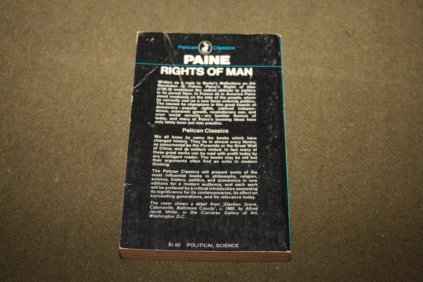 Rights of Man by Thomas Paine 1969 PB Pelican Classics