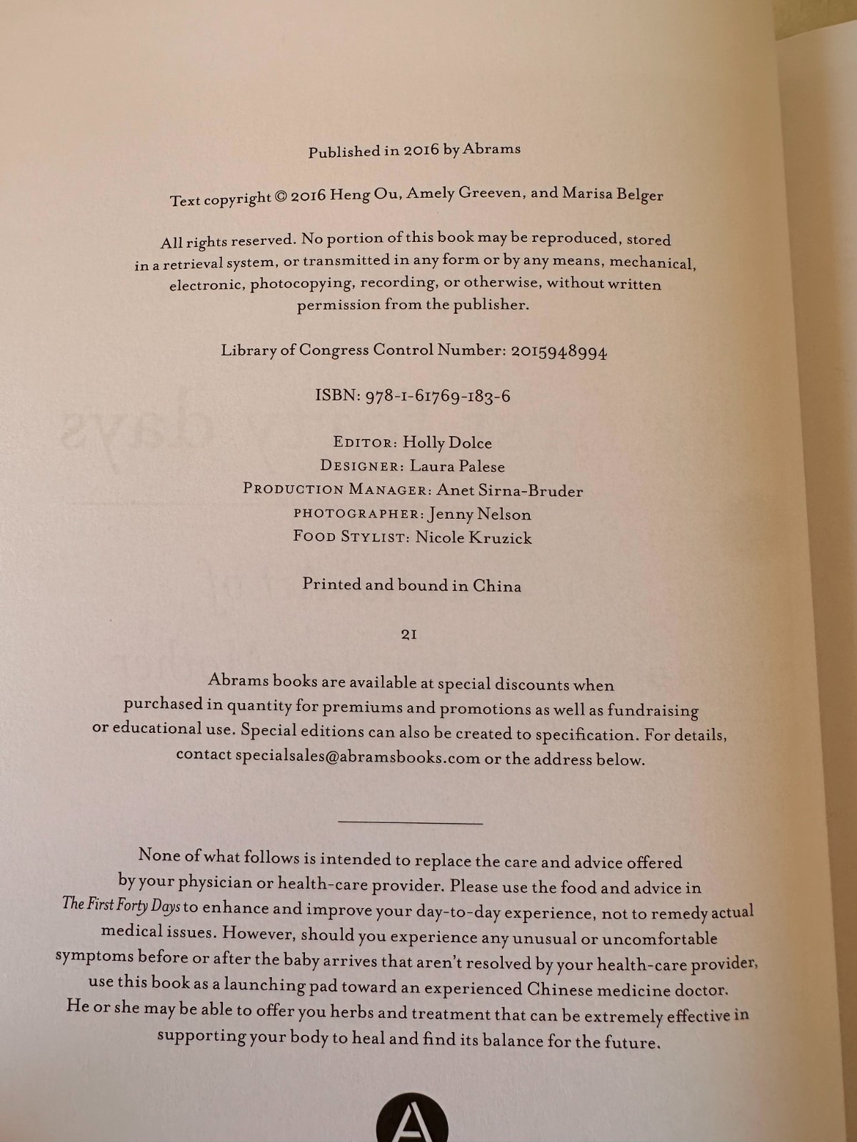 First Forty Days : The Essential Art of Nourishing the New Mother by Amely…