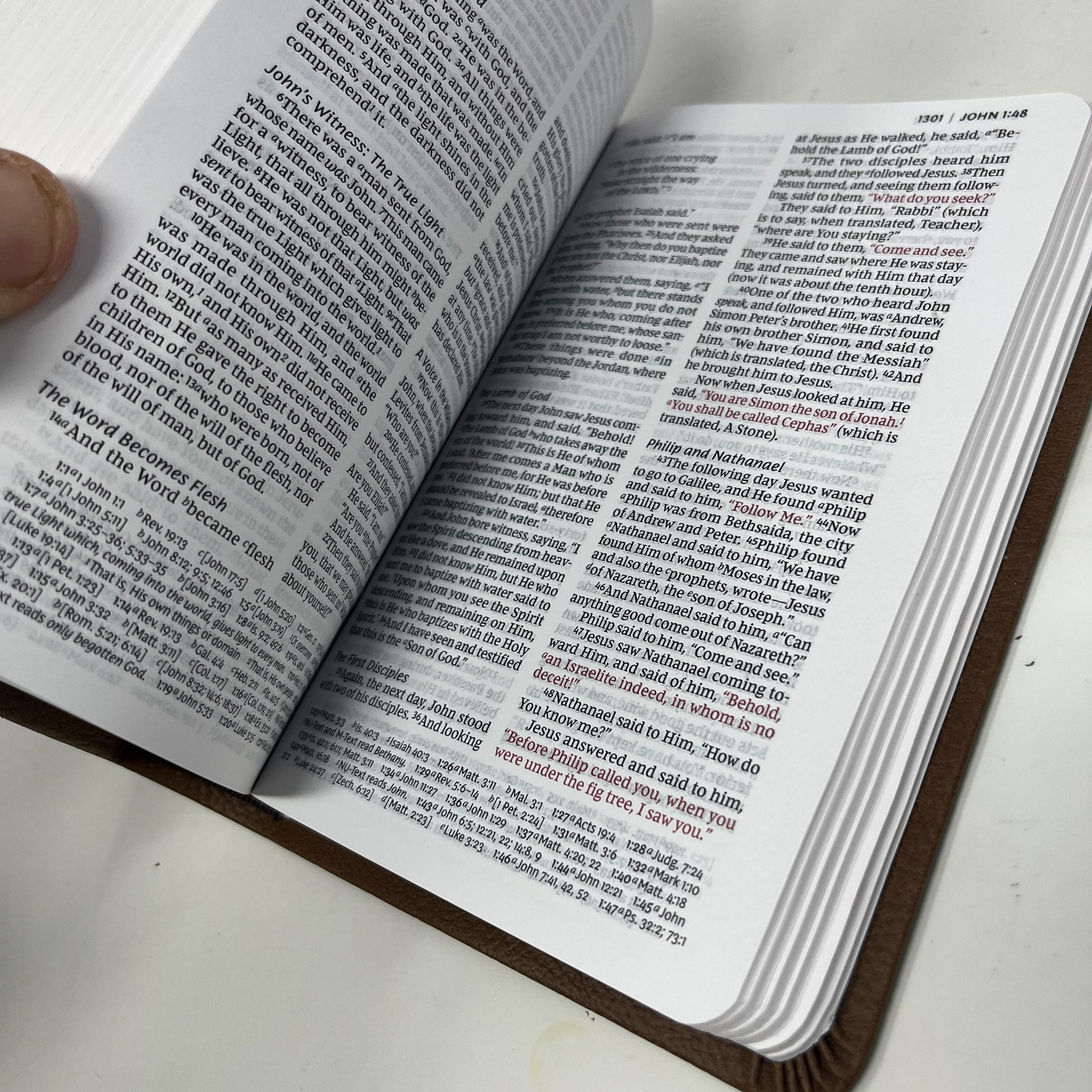 The Bible World Bible School Study Edition – Thomas Nelson 2018 NKJV Leather