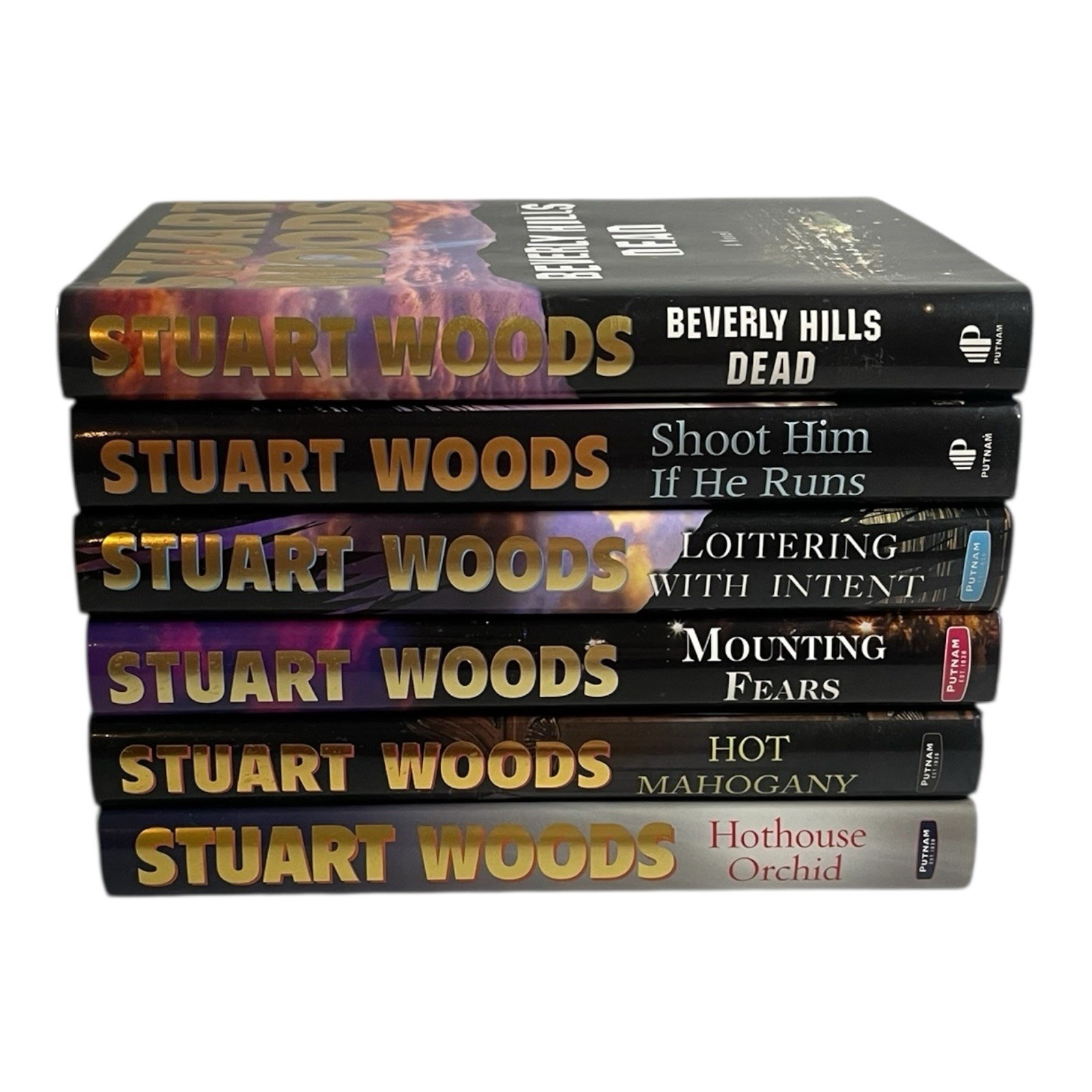 Stuart Woods Thriller Mystery Suspense Novel Book Set 6 Books Bundle Hardcover