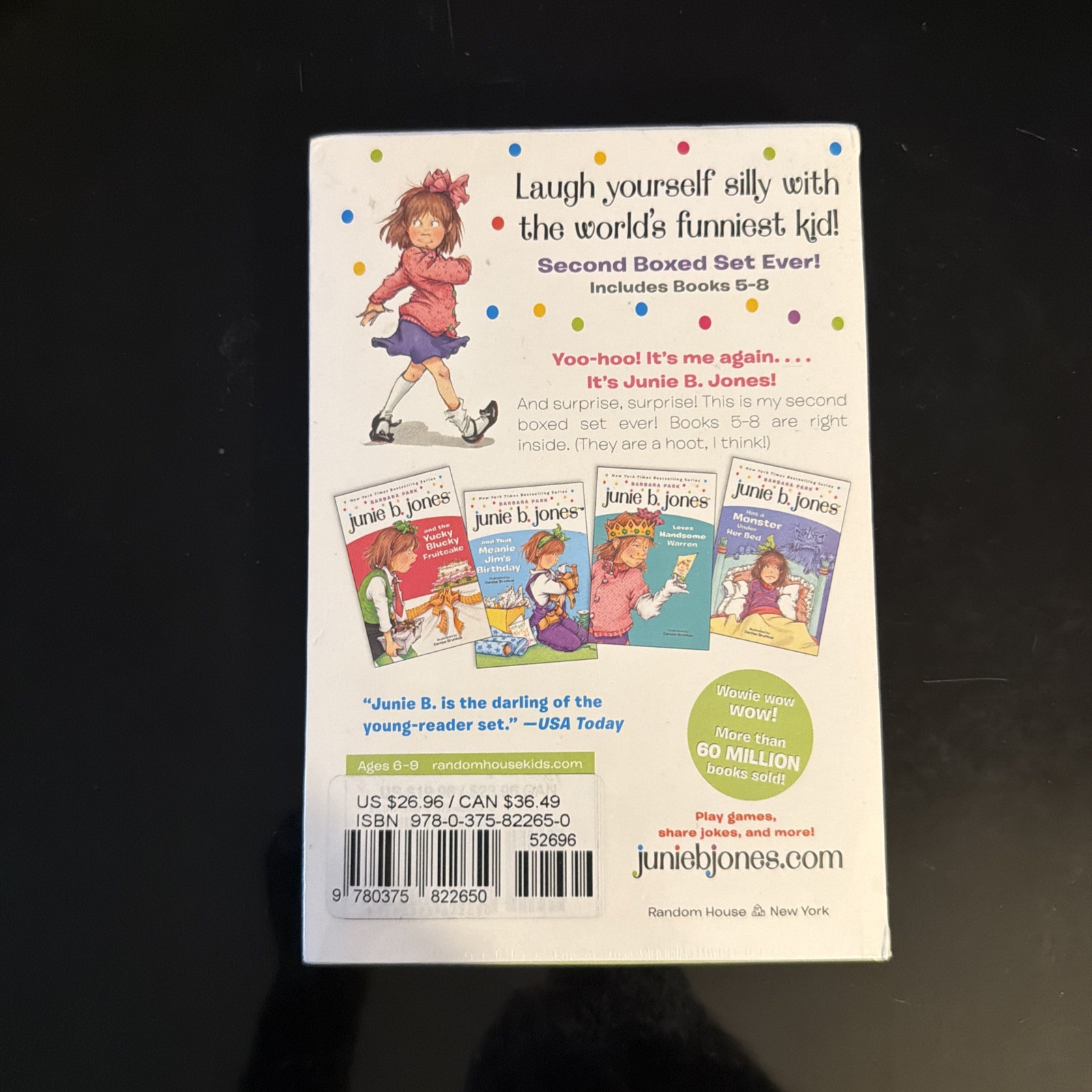 Junie B. Jones Second Boxed Set Ever! : Books 5-8 by Barbara Park Ages 6-9 NEW