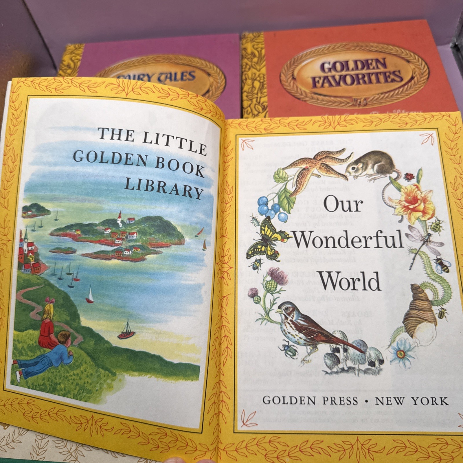 Vintage The Little Golden Book Library 1969 Four Book Boxed Set Hardcovers