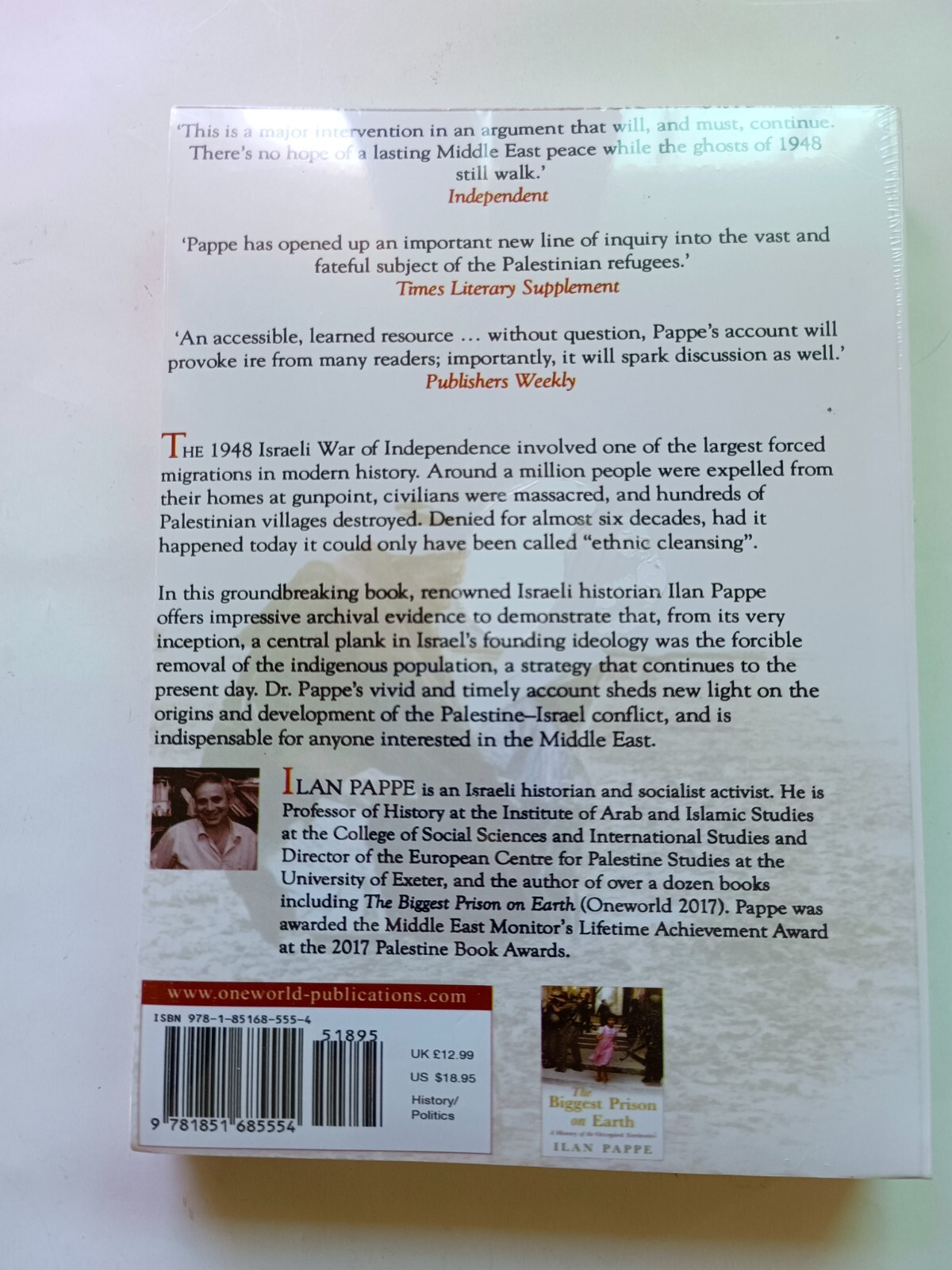 The Ethnic Cleansing of Palestine by Ilan Pappe Brand New Sealed Edition