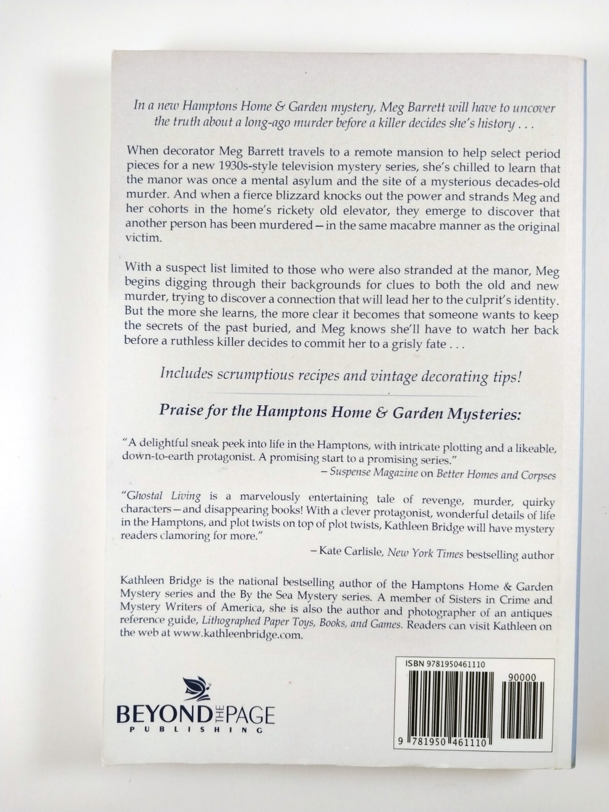Manor of Dying by Kathleen Bridge (2019, TPB) Hamptons Home & Garden 4 of 7