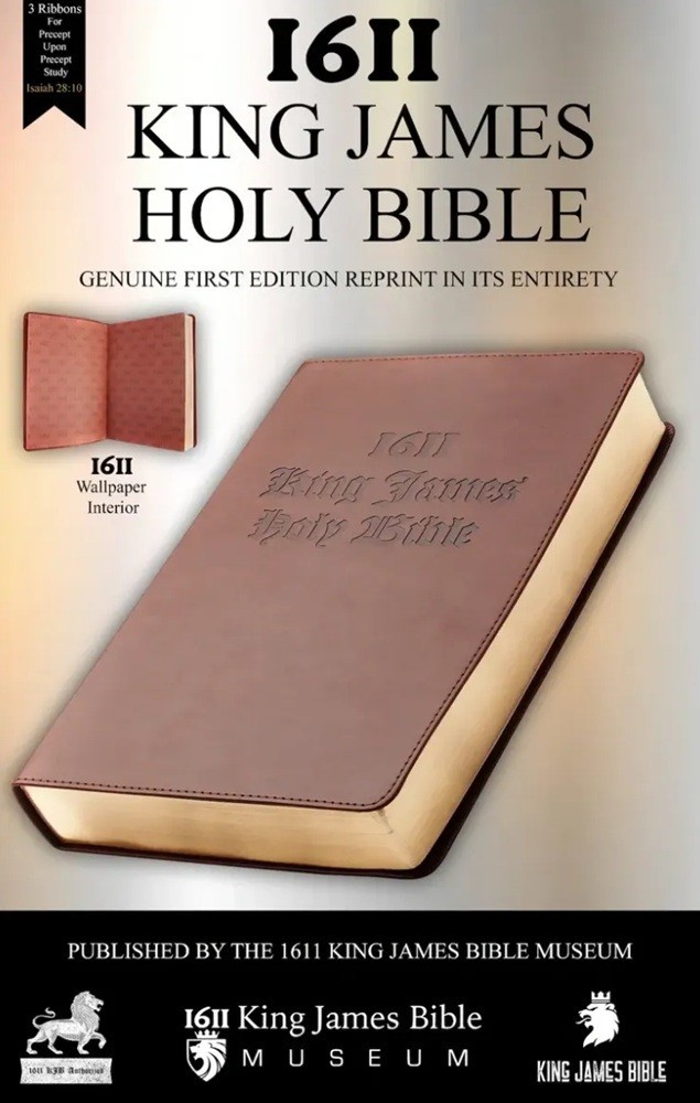 Original 1611 King James Bible KJV AV1611 Facsimile Brown w/ Apocrypha Softcover