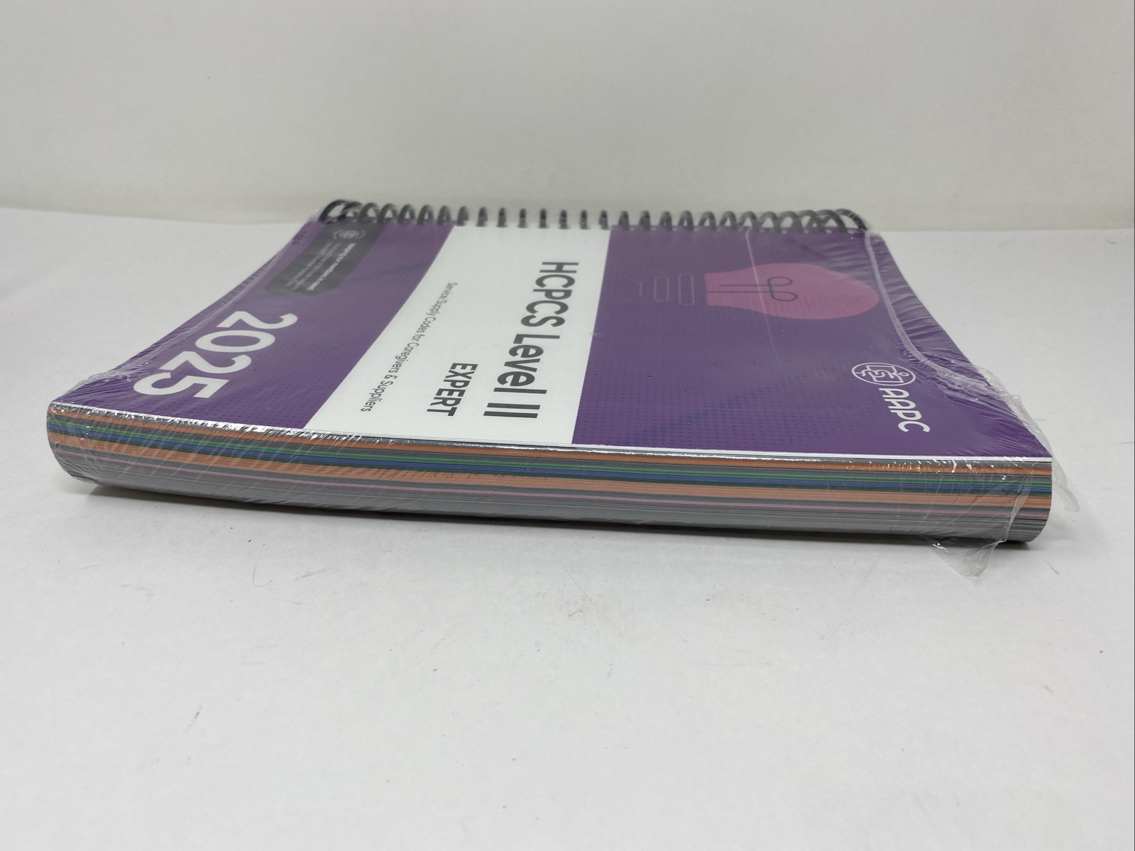 HCPCS Level II Expert 2025 AAPC Spiral Bound Brand New Sealed Minor Wrap Tear