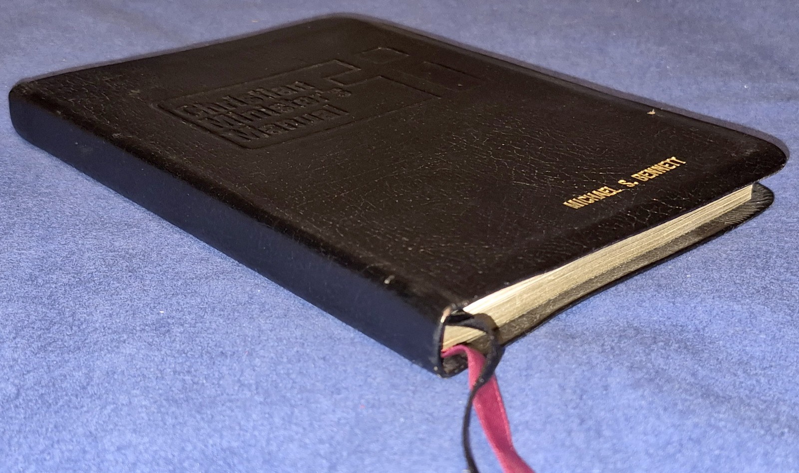Christian Minister’s Manual Roderick E Huron, Black Imitation Leather 1984 1991
