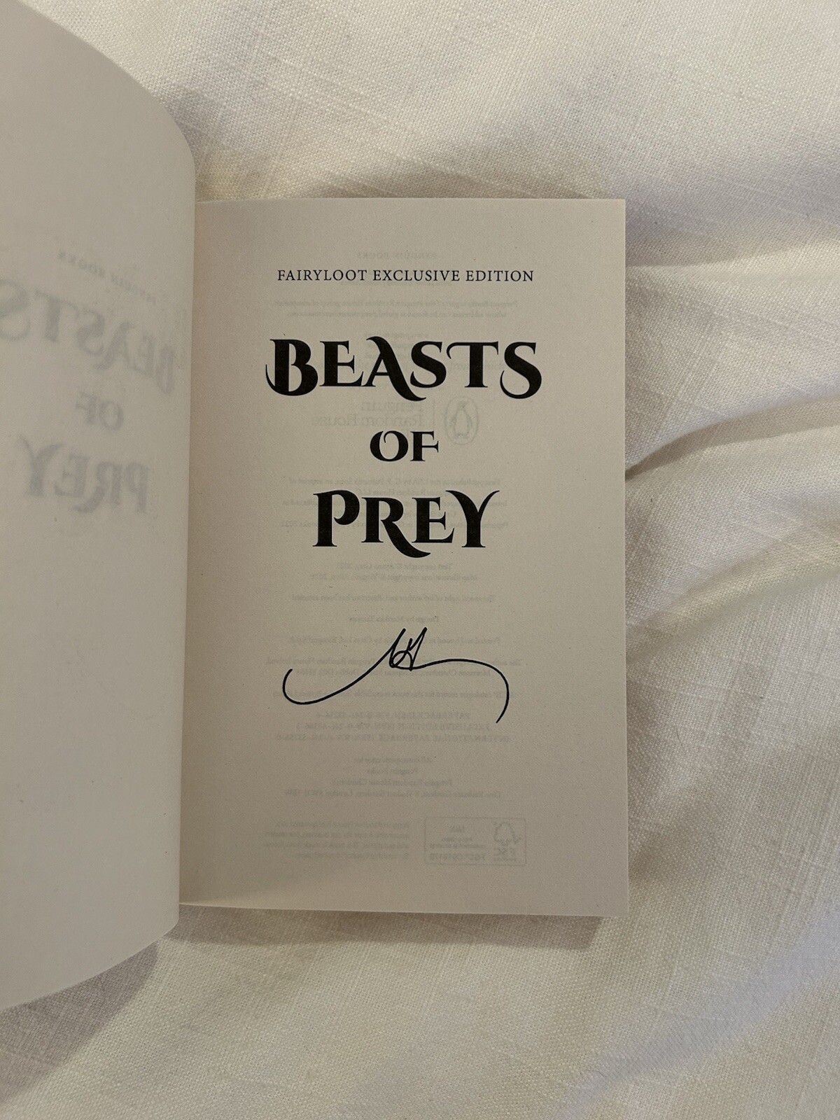 Fairyloot Beasts Of Prey Ayana Gray Illumicrate Owlcrate Bookish Box Litjoy