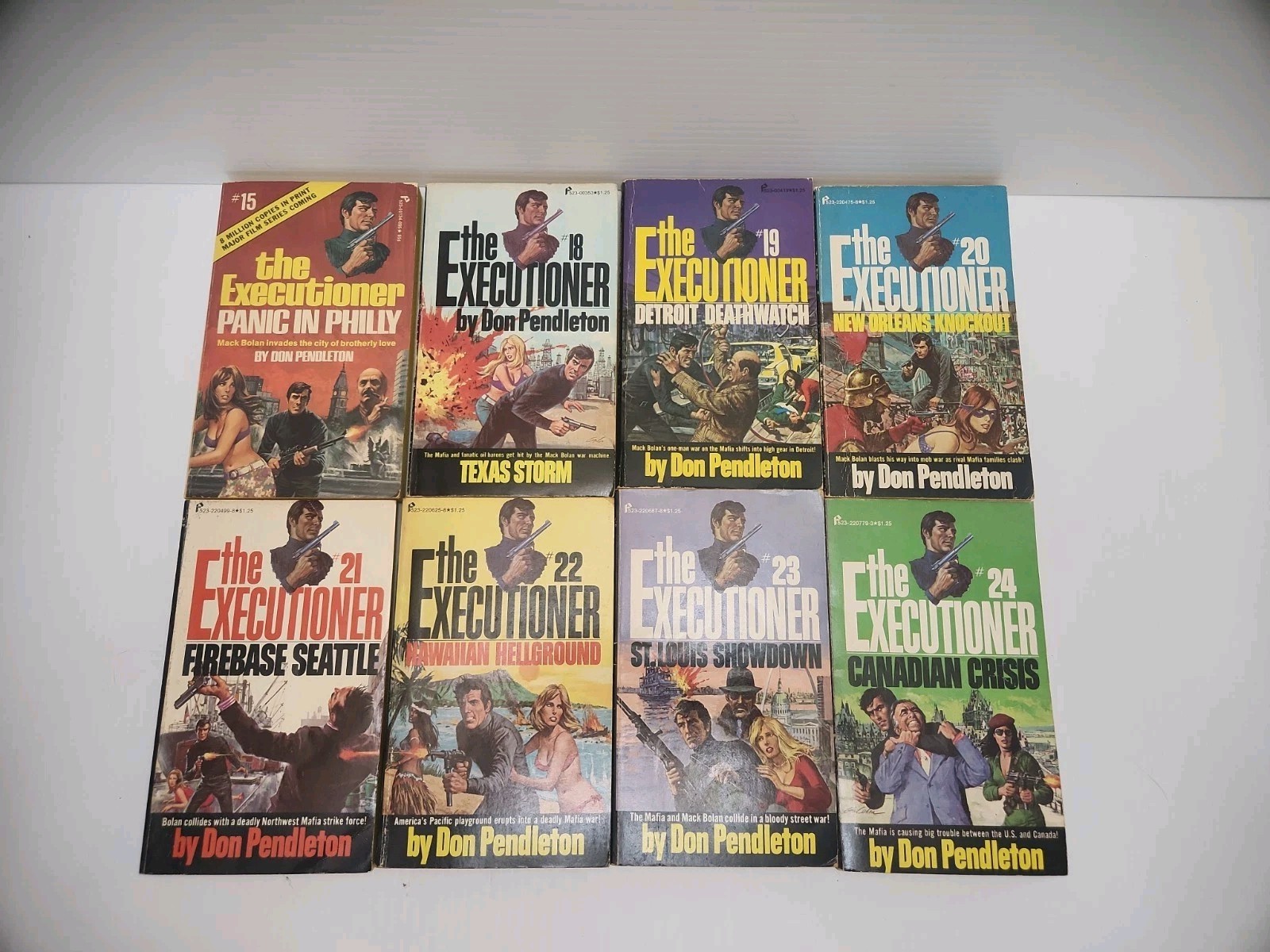 Don Pendleton Mack Bolan The Executioner Lot #14 #15 #18-26 #29-#32 #34 #35 #38