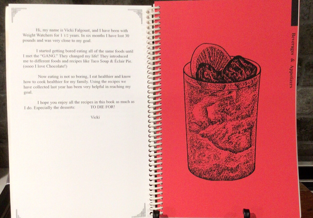 BABA & FRIENDS TO DIET FOR 2003 COOKBOOK RECIPES FOR WEIGHT WATCHERS 114 Pages