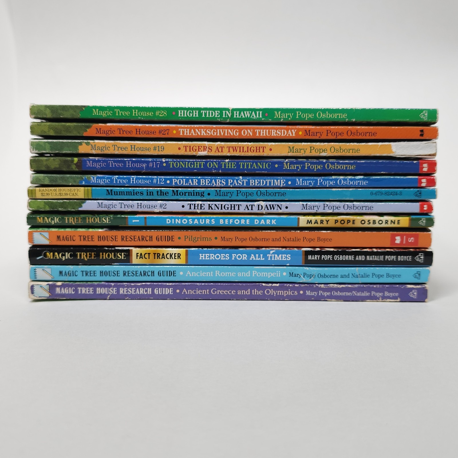 Lot of 12 Magic Treehouse Fact Tracker Non-Fiction Book Historical Fiction Books