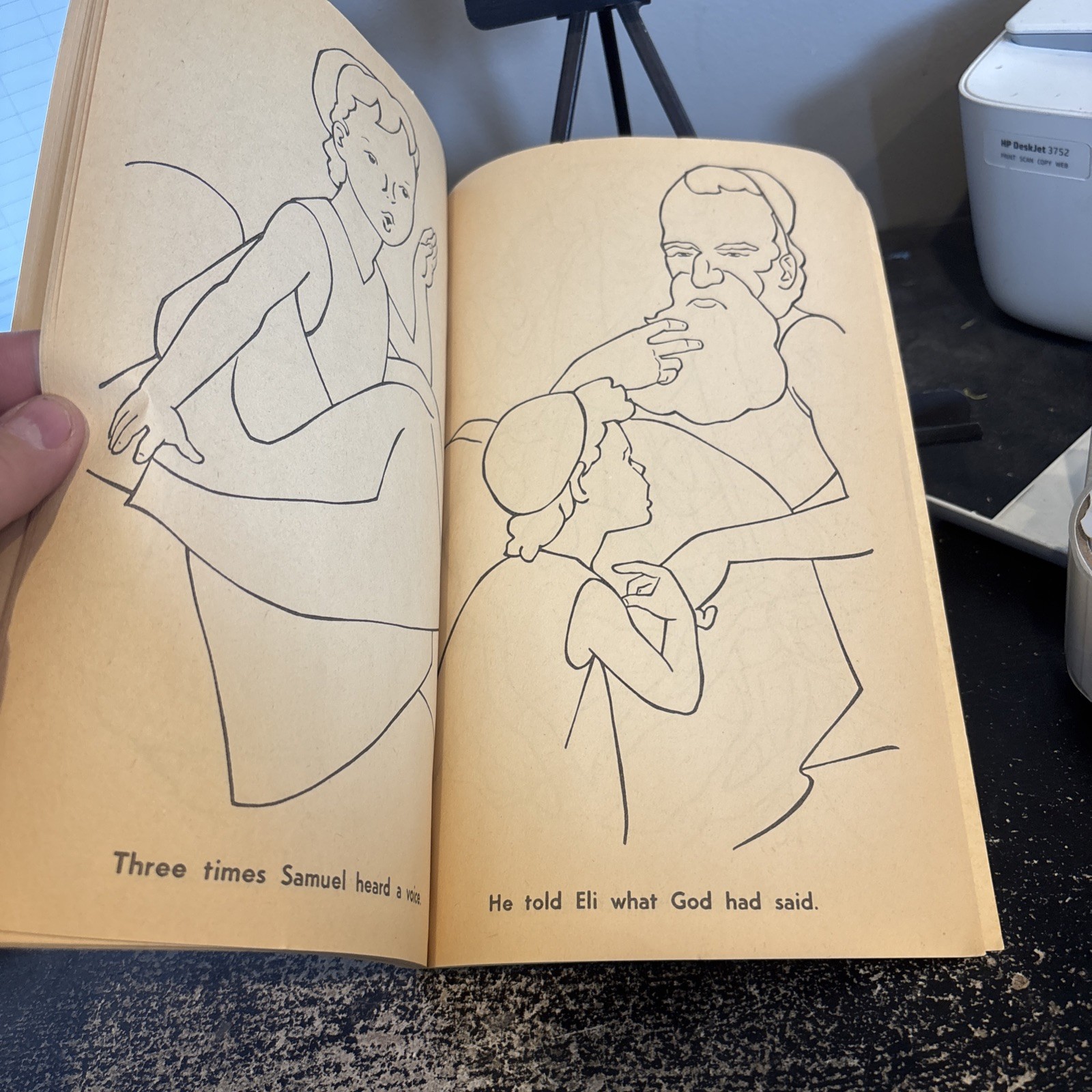 Paperback Coloring Book BIBLE STORIES TO COLOR Dell 1956 About 50 pages