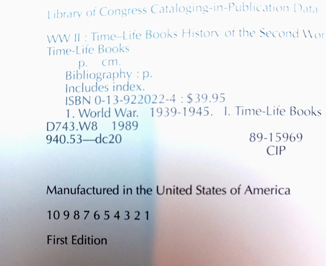 Time-Life Books History of World War II 1st Edition by Time-Life Books Editors