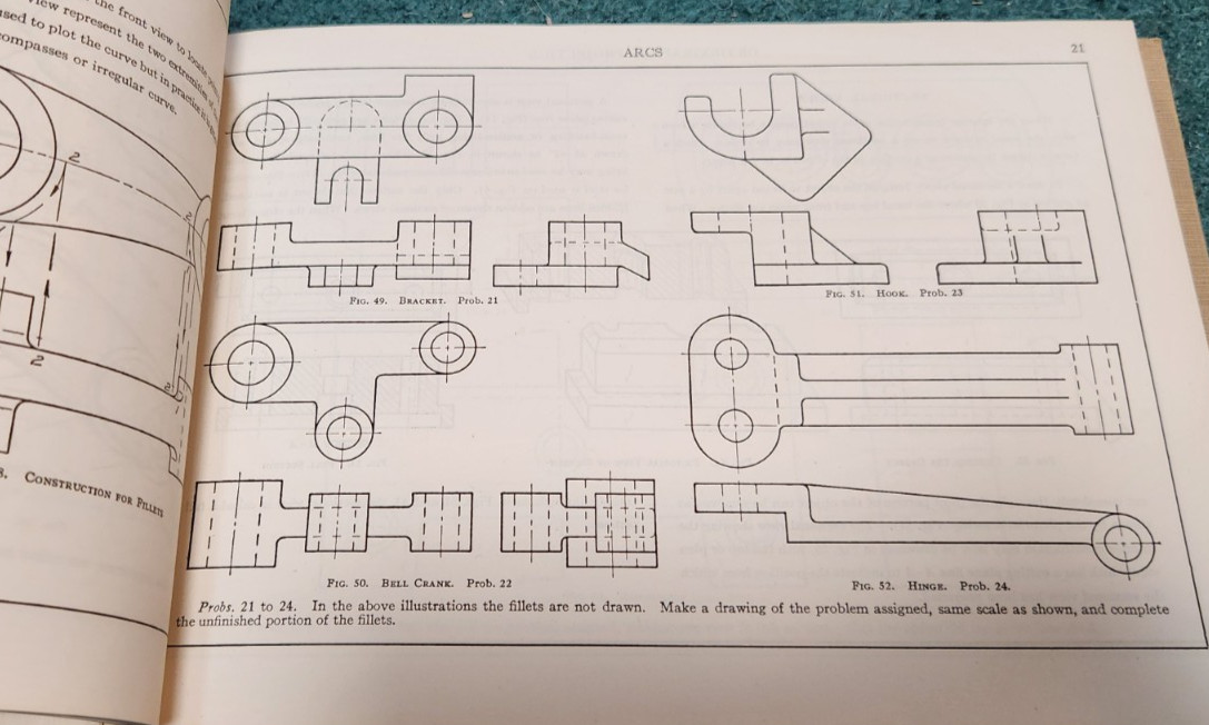 1946 APPLIED MECHANICAL DRAWING James Paull & Charles Sgro Hardcover
