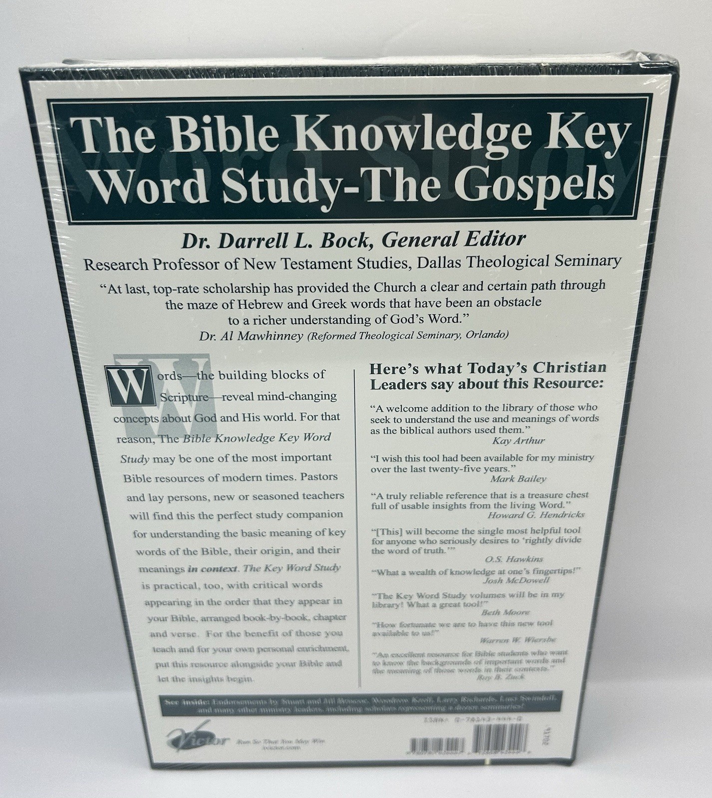 The Bible Knowledge Key Word Study by Bock The Gospels, Cook, New