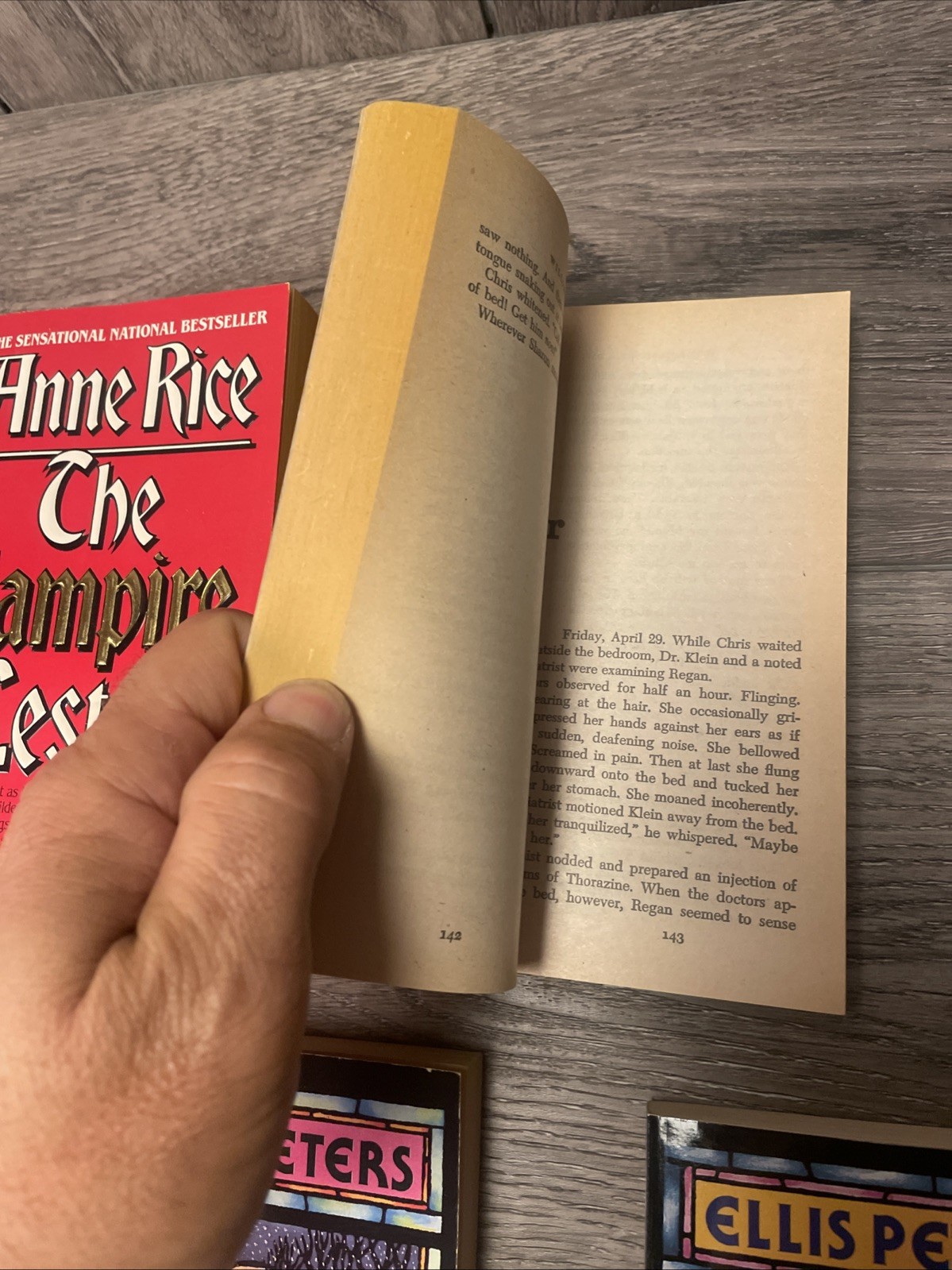 Vintage Horror & Mystery Book Lot (5) – Anne Rice, Exorcist, Ellis Peters