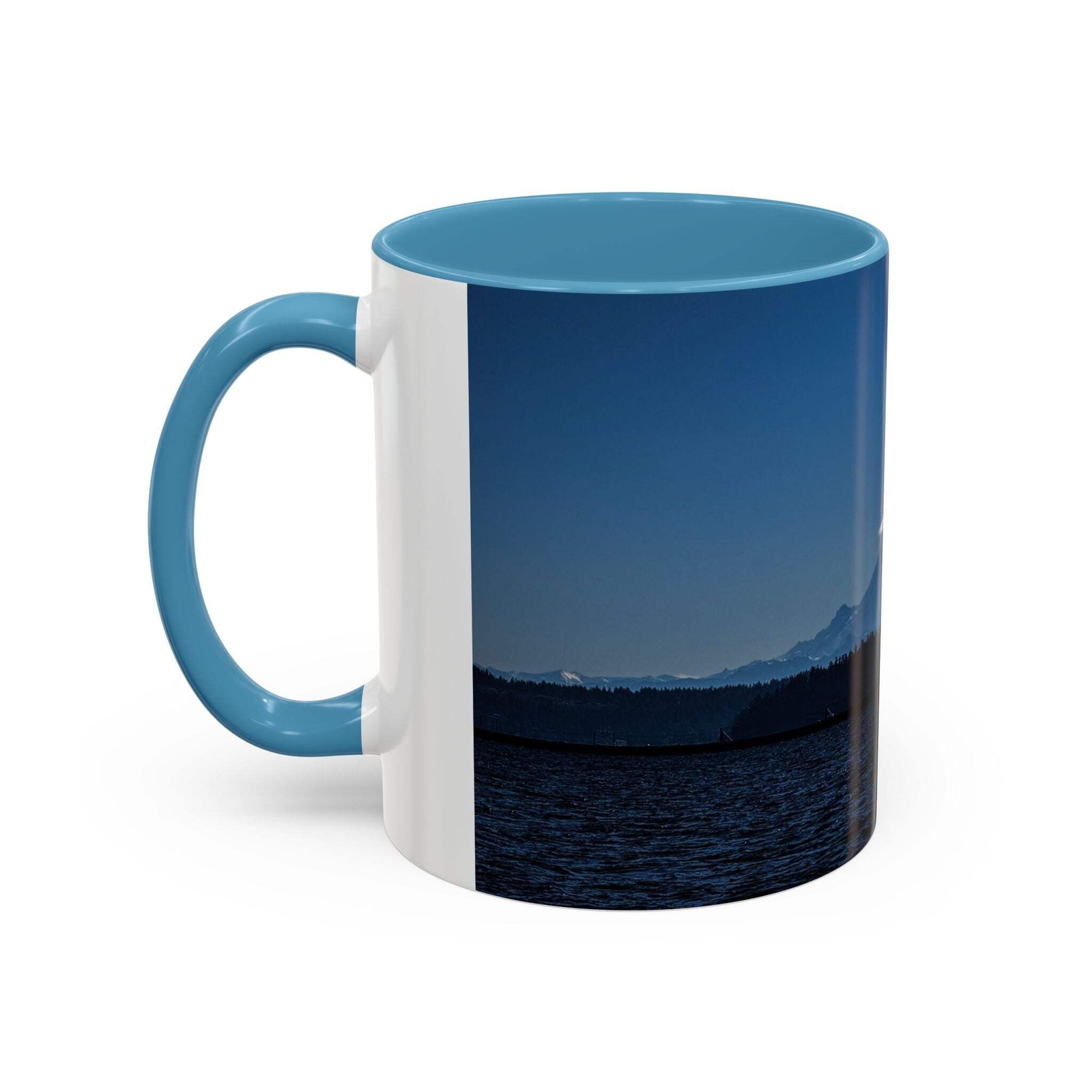 Scenic Mountain Accent Coffee Mug – 11oz & 15oz – Perfect Gift for Nature Lovers