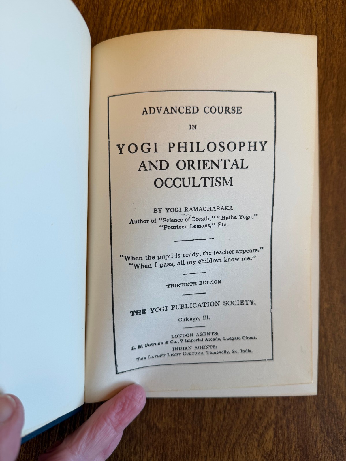 Advanced Course in Yogi Philosophy & Oriental Occultism-Yogi Ramacharaka- 1931