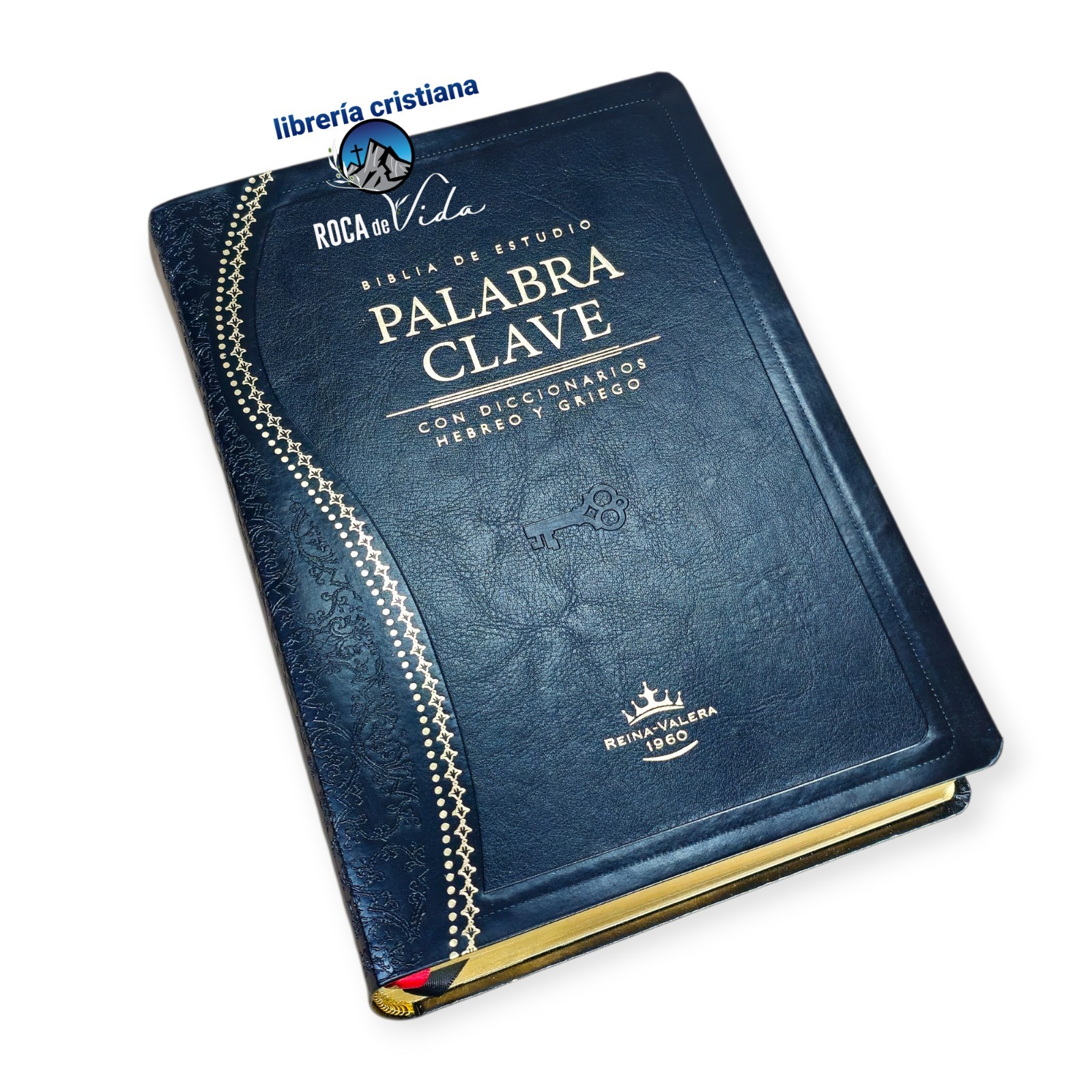 Biblia de Estudio Palabra Clave RV1960, con diccionario en hebreo Indice Negro