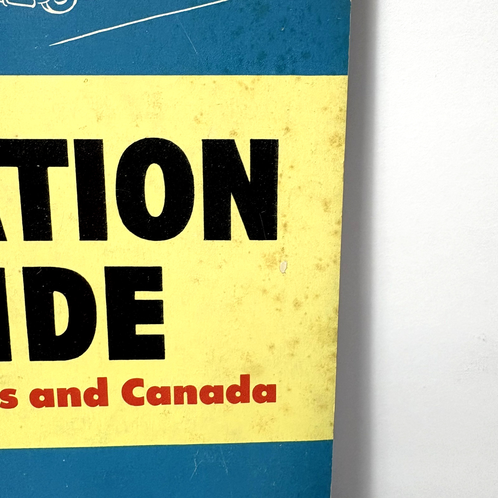 VTG RAND MCNALLY VACATION GUIDE UNITED STATES AND CANADA PB Book (1958)
