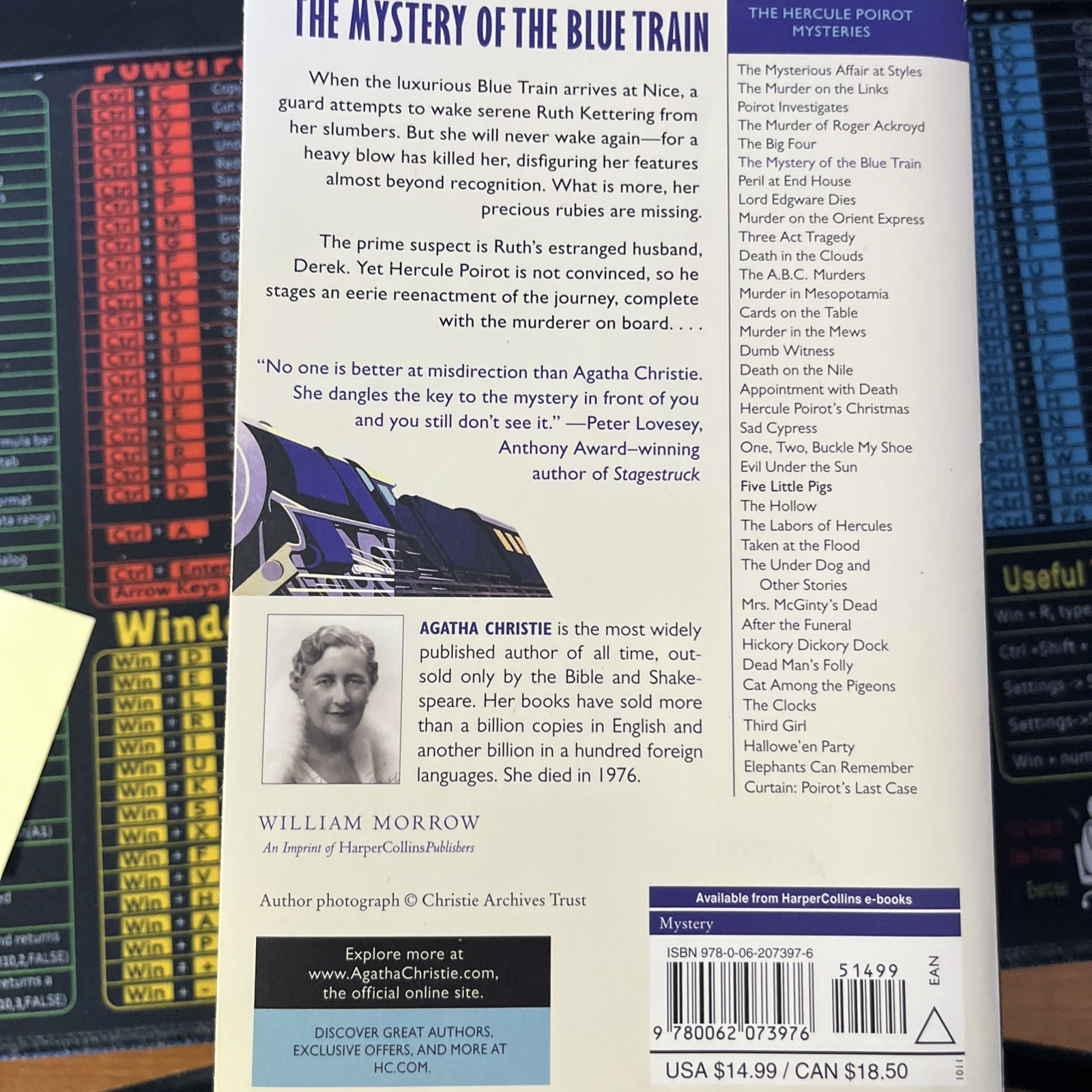 The Mystery of the Blue Train by Agatha Christie: Used