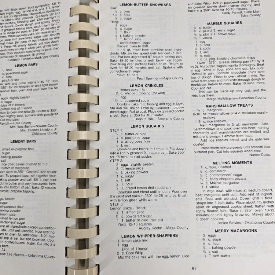 Oklahoma Extension Homemakers Golden Anniversary Cookbook 1935 To 1985 Recipes