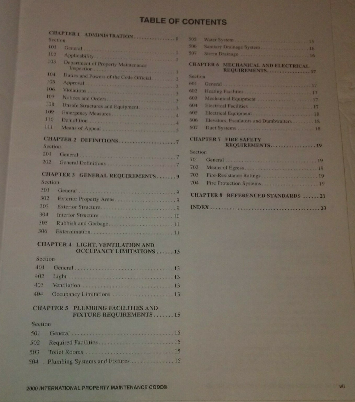2000 International Property Maintenance Code ICC International Code Council