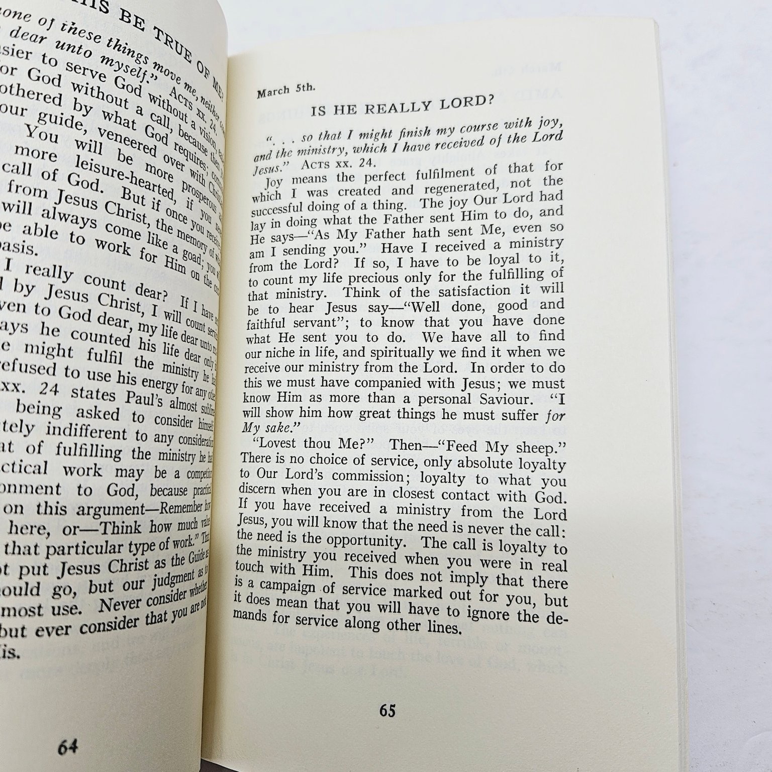 Vintage 1935 My Utmost for His Highest – Cloth Cover – Oswald Chambers Hardcover