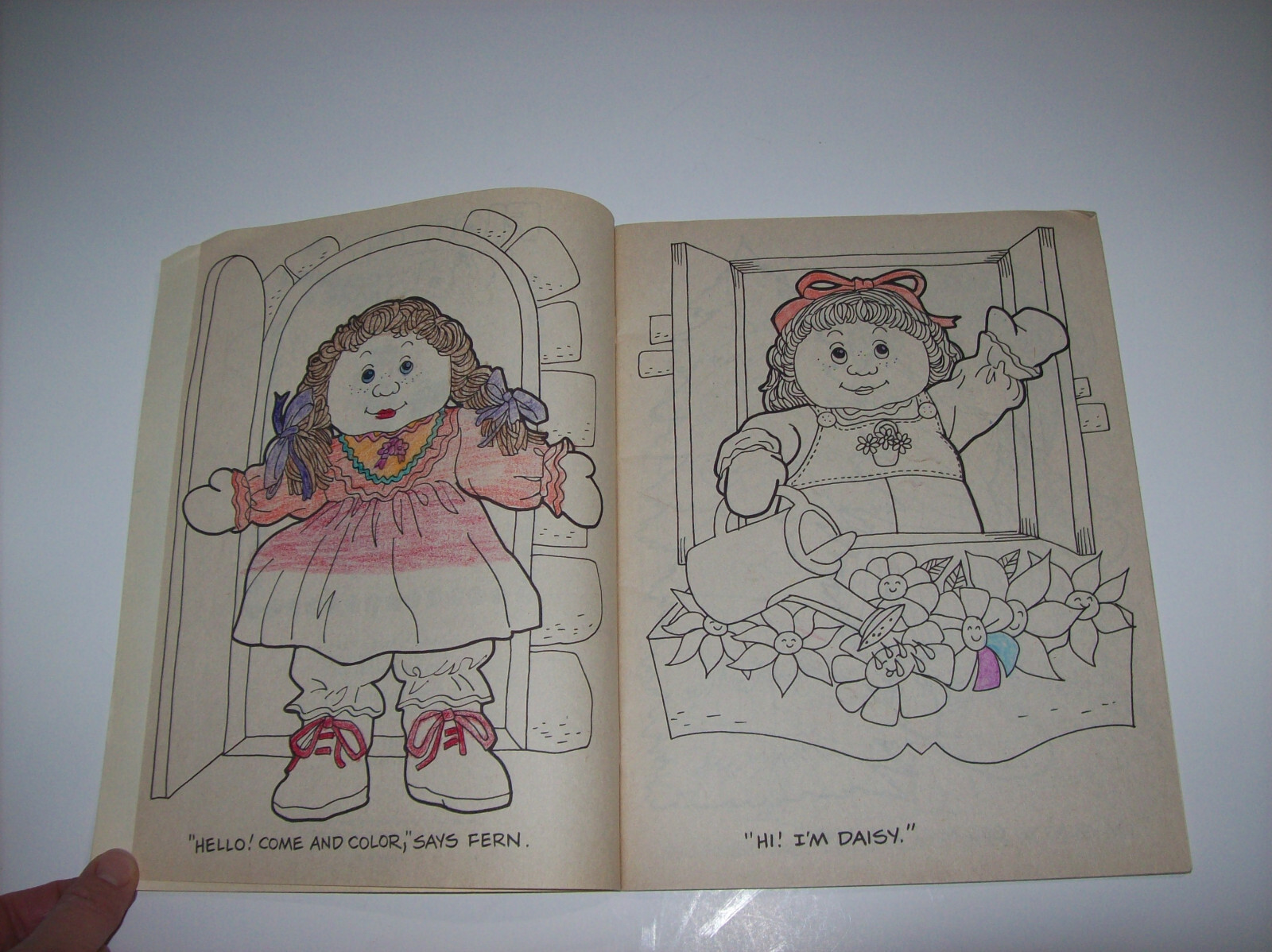 Lot of Vintage 1980s Coloring Books: HUGGA BUNCH, Pound Puppies, Flower Kids
