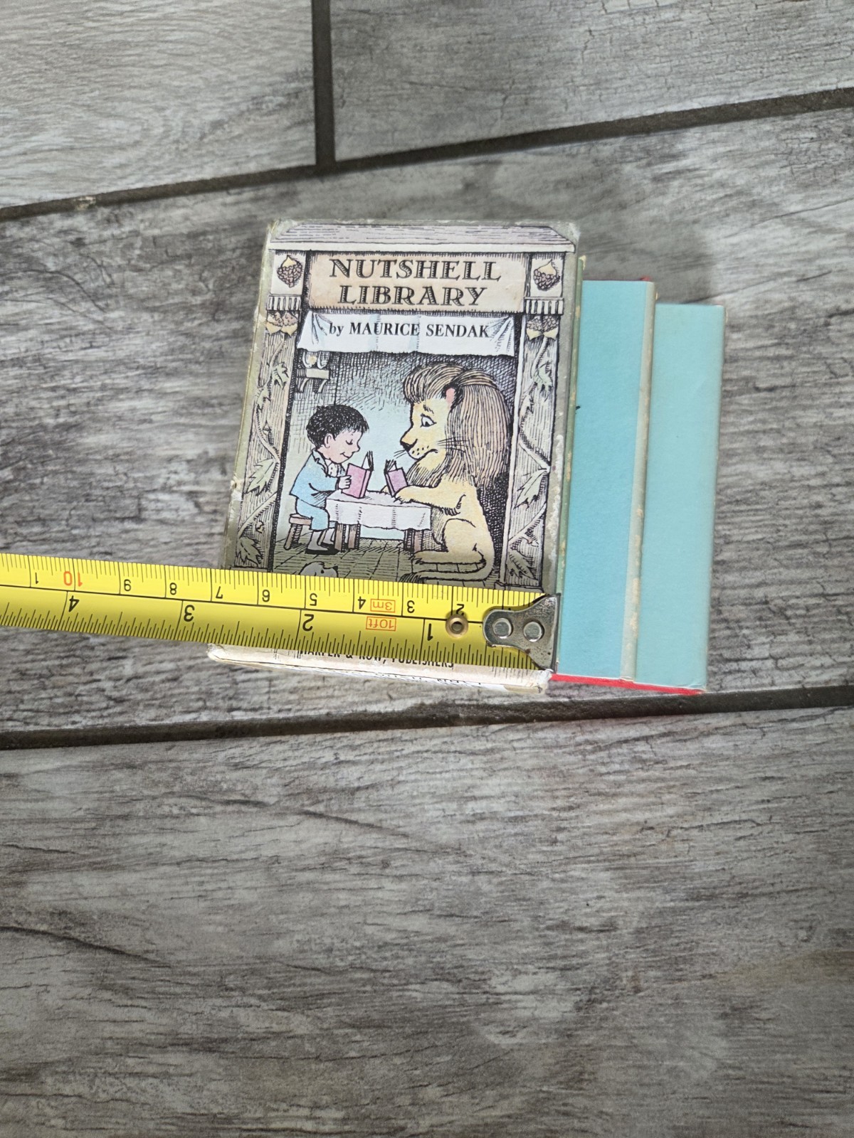 Vintage Nutshell Library Maurice Sendak Mini Book Set 1960s Kids Classic Retro