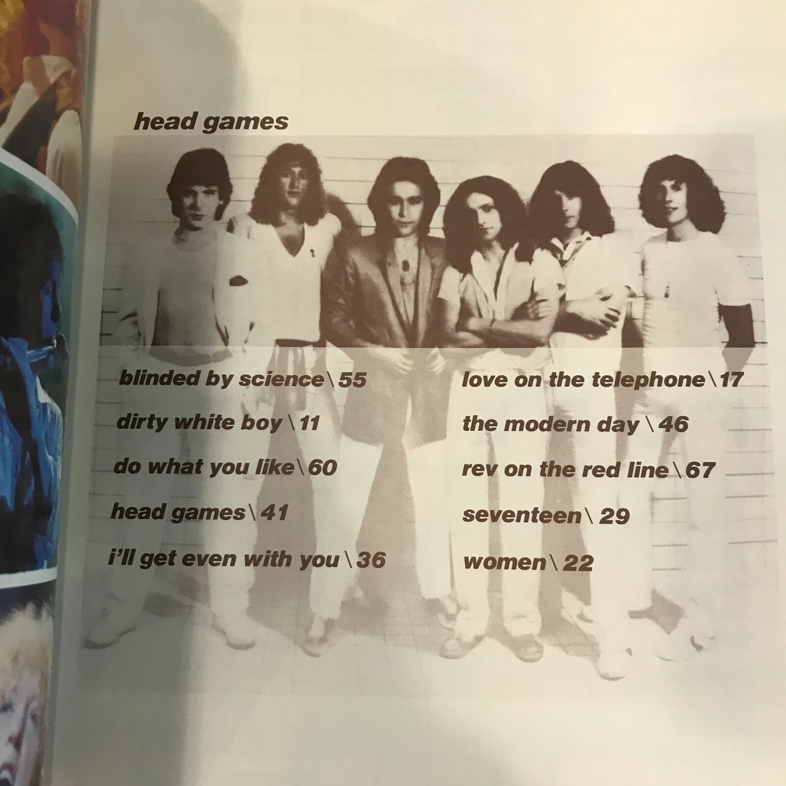 Foreigner – Head Games Note Music Song Book 1979 72 Pages USA VF0733 RARE
