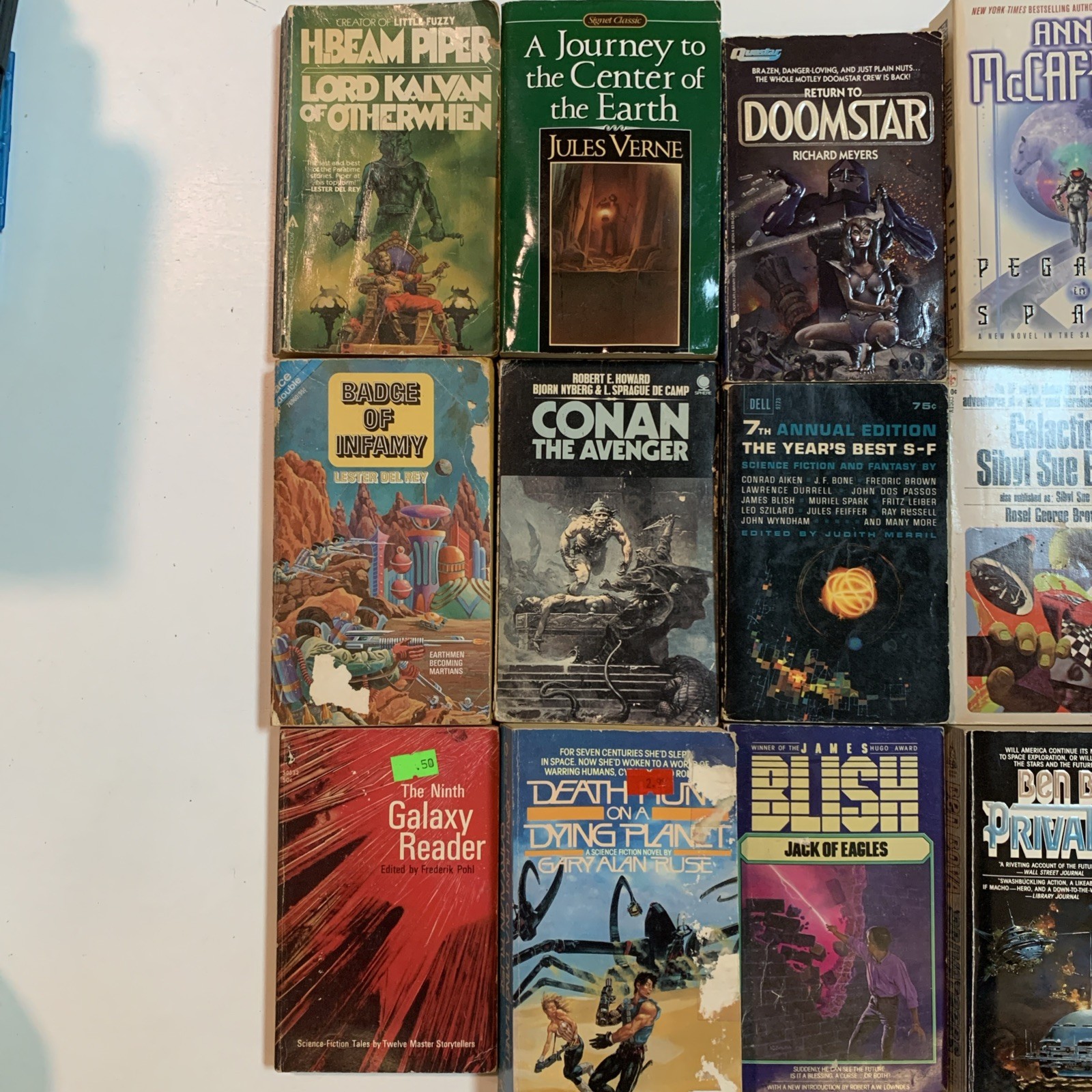 Lot of 21x Vintage Sci-Fi Books 1950s 60s 70s 80s Science Fiction Space Aliens